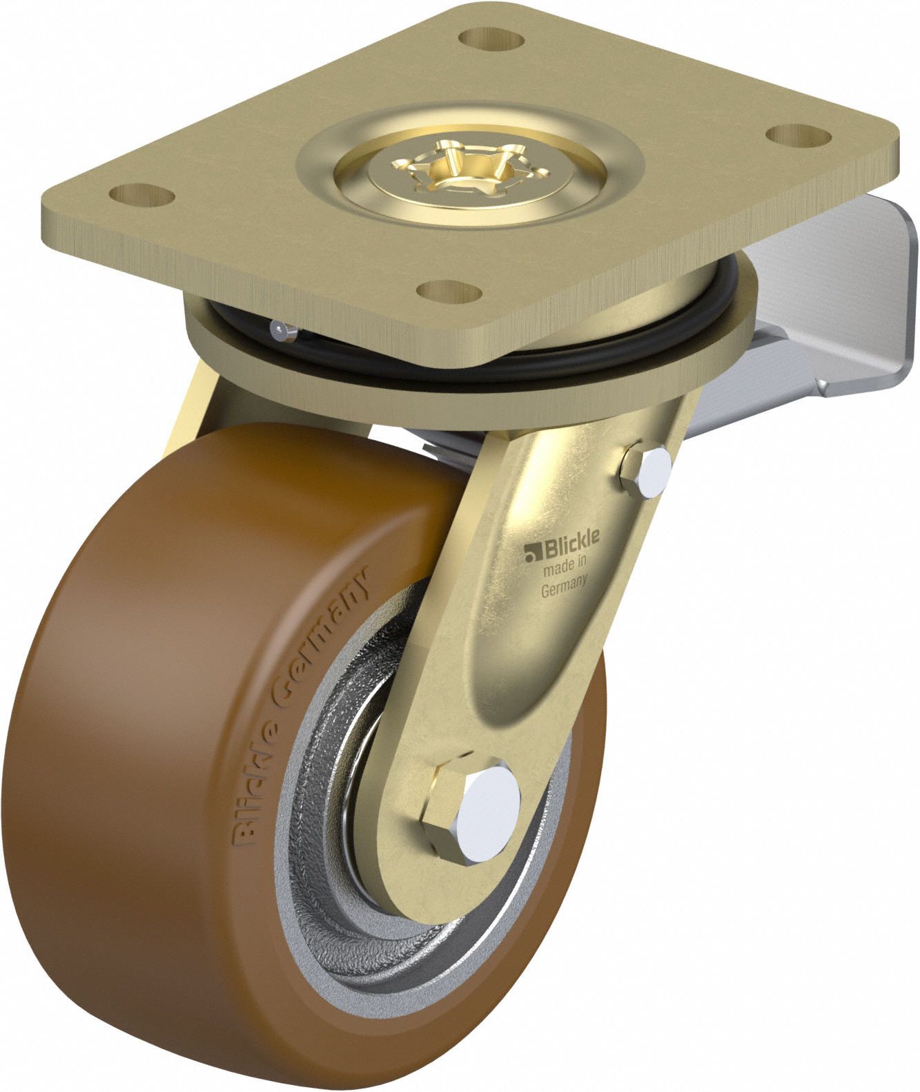 PlateCaster, Swivl, Polyurethane, 6 11/16"H