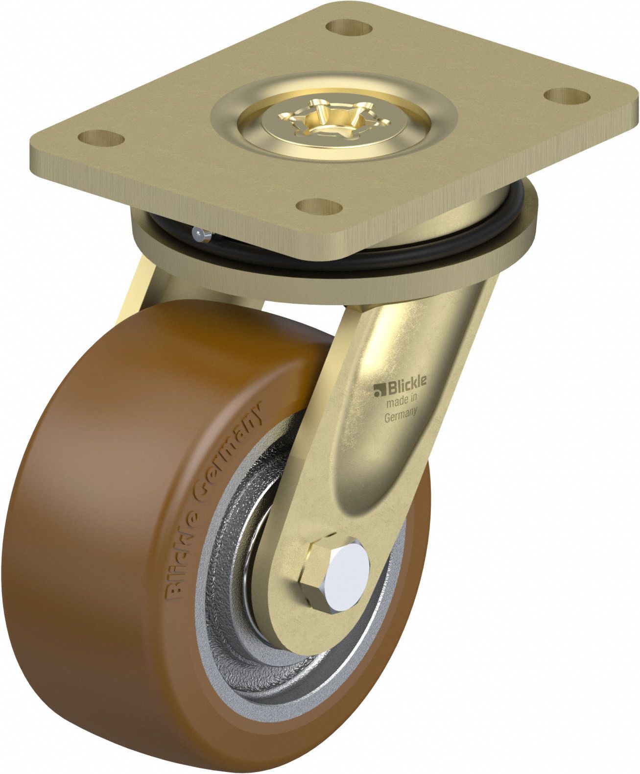 PlateCaster, Swivl, Polyurethane, 6 11/16"H