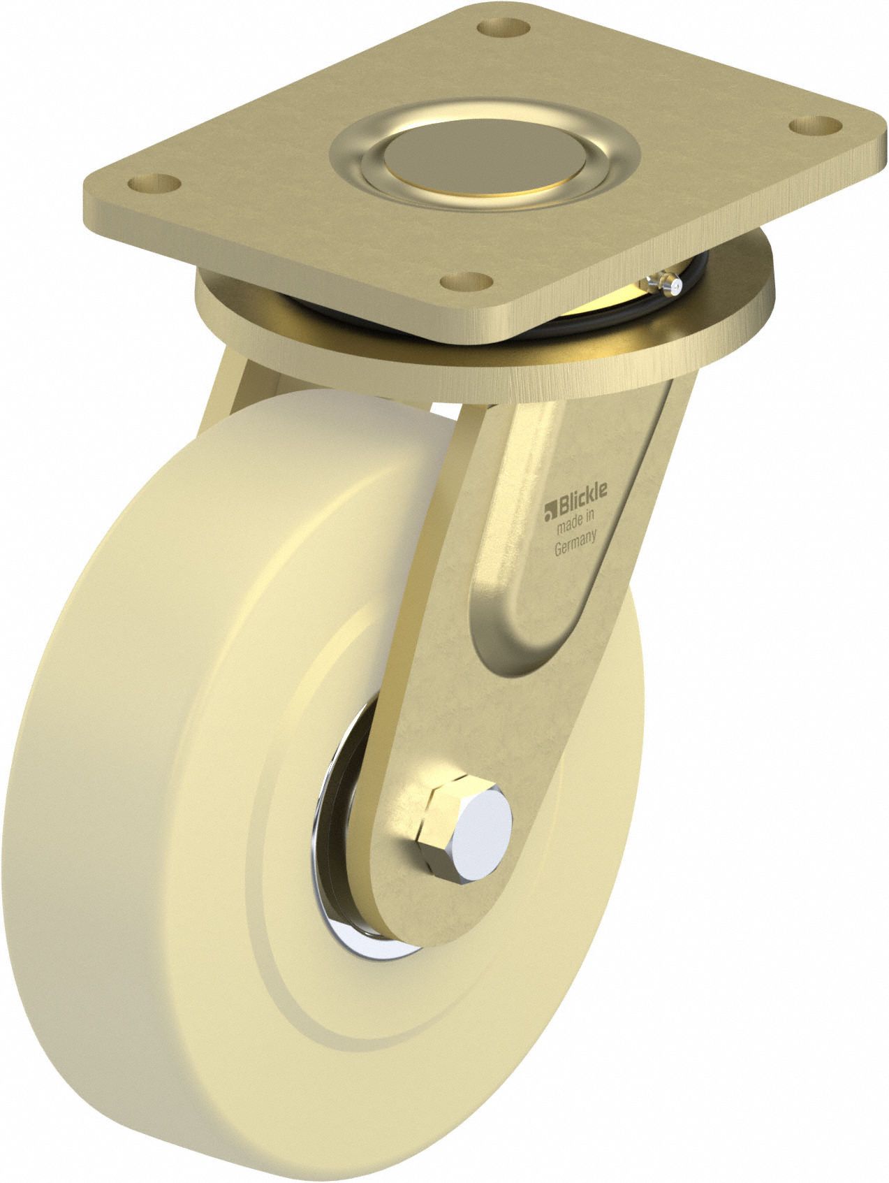 Plate Caster, Swivel, 10 1/16"H