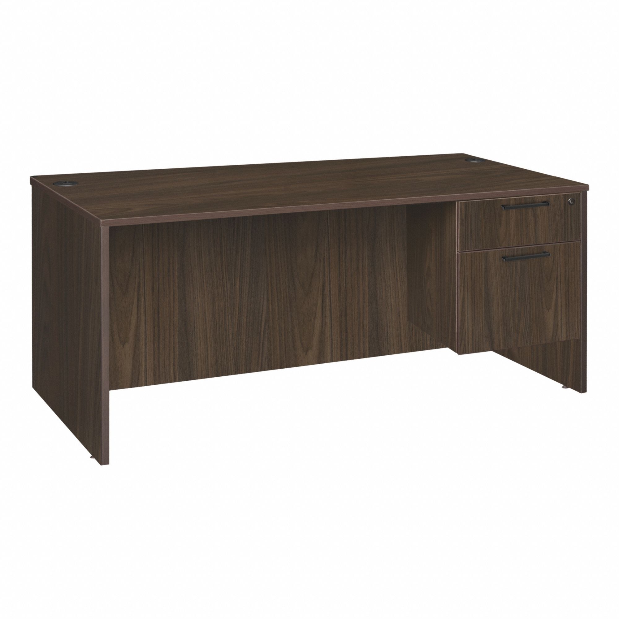 REGENCY, Particle Board, Walnut, Desk - 402KX3|LSP7135NW - Grainger