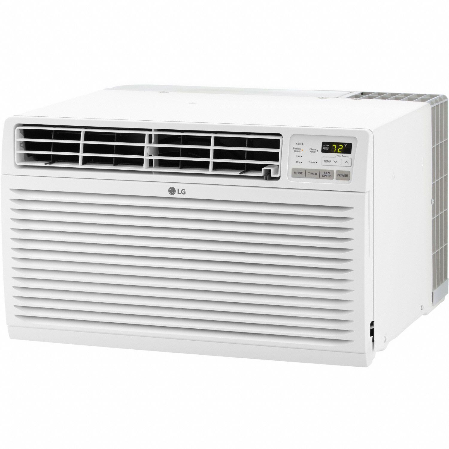 Through-the-Wall Air Conditioner: 400 sq ft – 530 sq ft, 115V AC, 11, 800 BtuH, 5-15P, Fixed