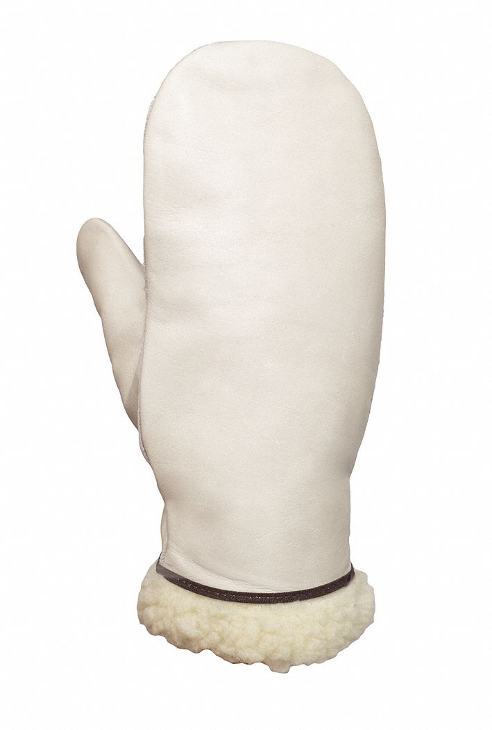 LEATHER MITT GLOVES,COWHIDE PALM,PR