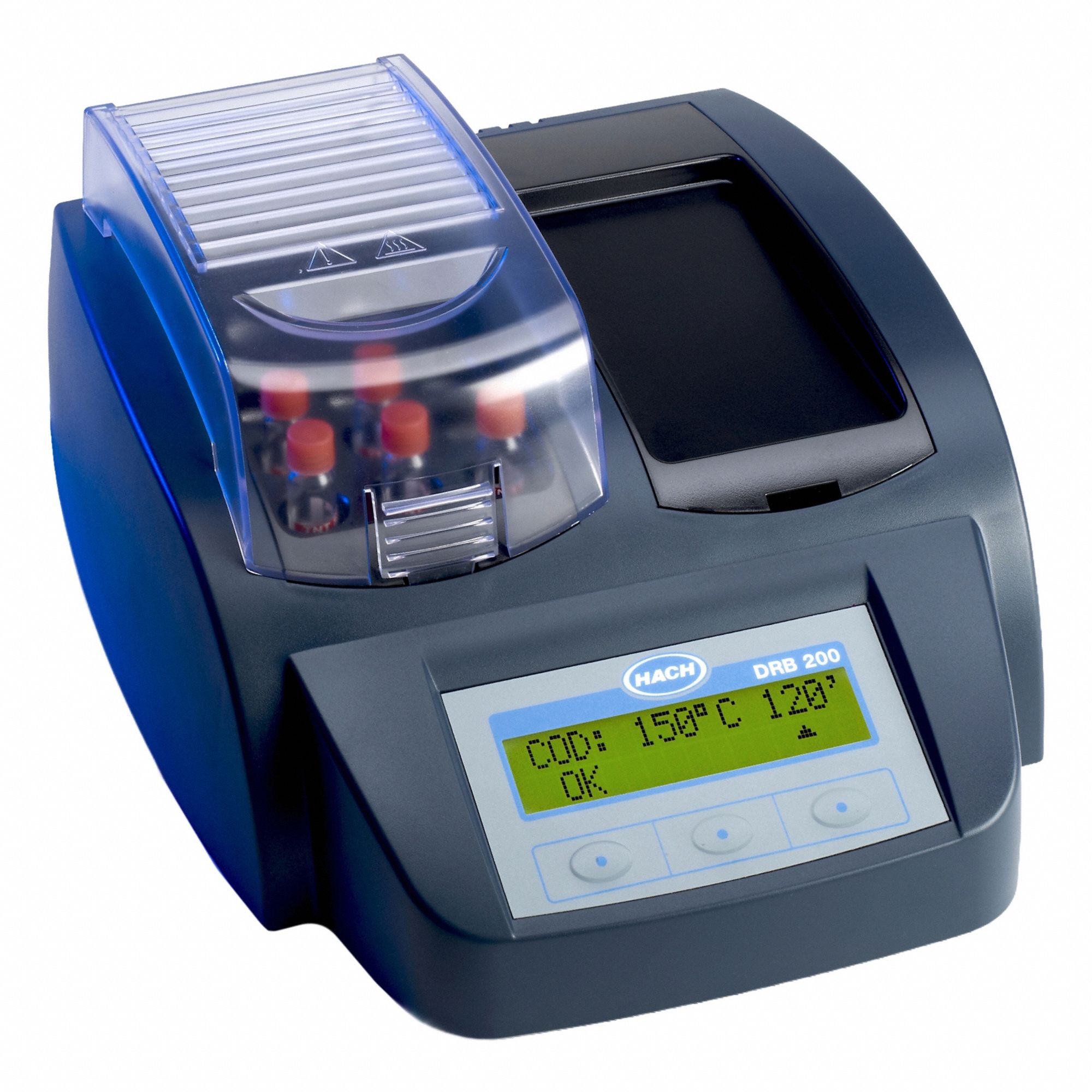 Water Testing Equipment & Meters: (15) 16 mm Vials Cuvettes, 115V AC, 5 7/10 in Overall Ht