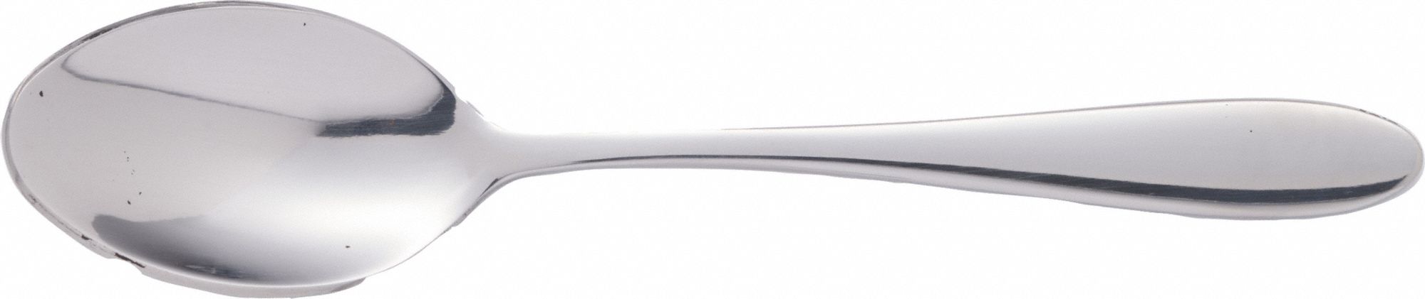 Teaspoon: Luminosity, 18/0, Stainless Steel, 6 in Overall Lg, Silver