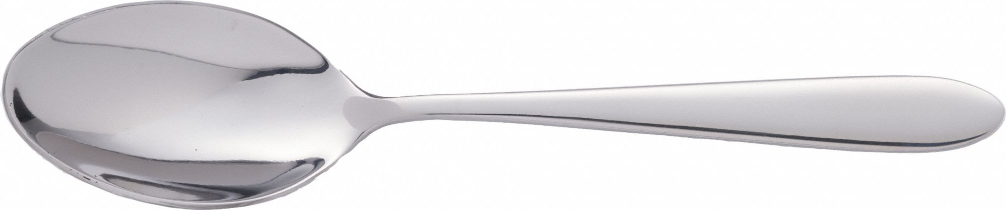 Dessert Spoon: Luminosity, 18/0, Stainless Steel, 7 1/8 in Overall Lg, Silver