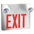 EXIT SIGN,W/EMERGENCY LIGHTS,RED