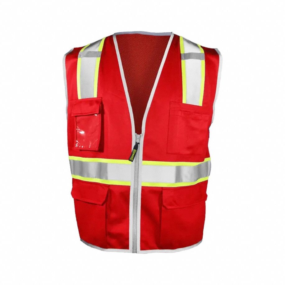 OCCUNOMIX, Unisex, U, Color Coded Vest - 896EH1|LUX-XTOMSZ-RDS/M - Grainger