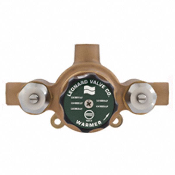 LEONARD VALVE, RoughFinish Lead Free Bronze, 3/4 in Inlet Size, Wax