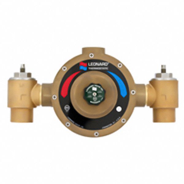 Thermostatic Mixing Valve: 2 in Inlet Connection Size, 2 in Outlet Connection Size