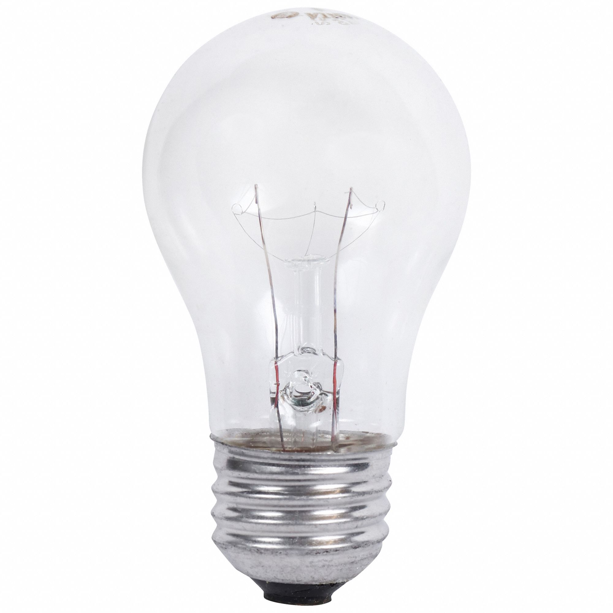 INCANDESCENT BULB, 105 LM, 15 WATTS, 130V, 2,850K COLOUR TEMP, 3.5 IN L, MEDIUM (E26), A15 SHAPE