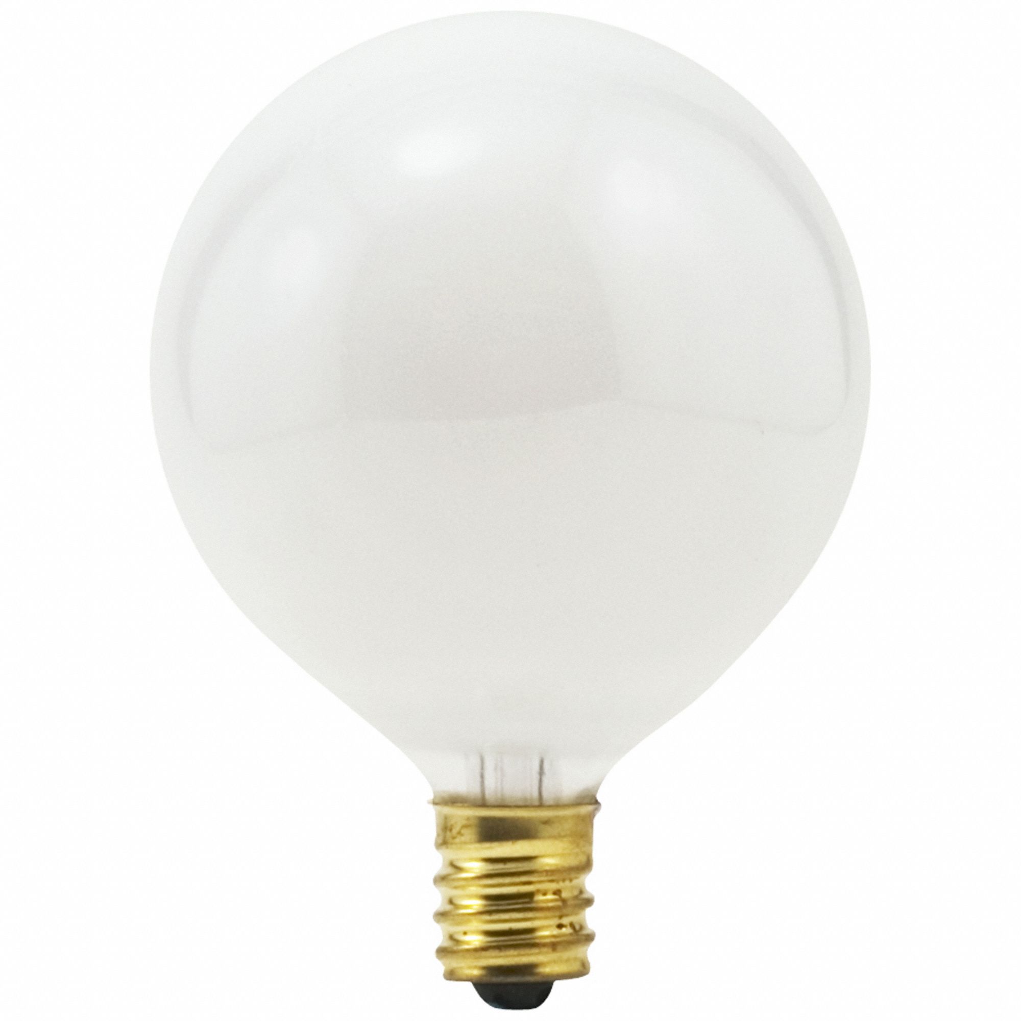 INCANDESCENT BULB, 330 LM, 40 WATTS, 120V, 2,850K COLOUR TEMP, CANDELABRA SCREW (E12), G16.5 SHAPE