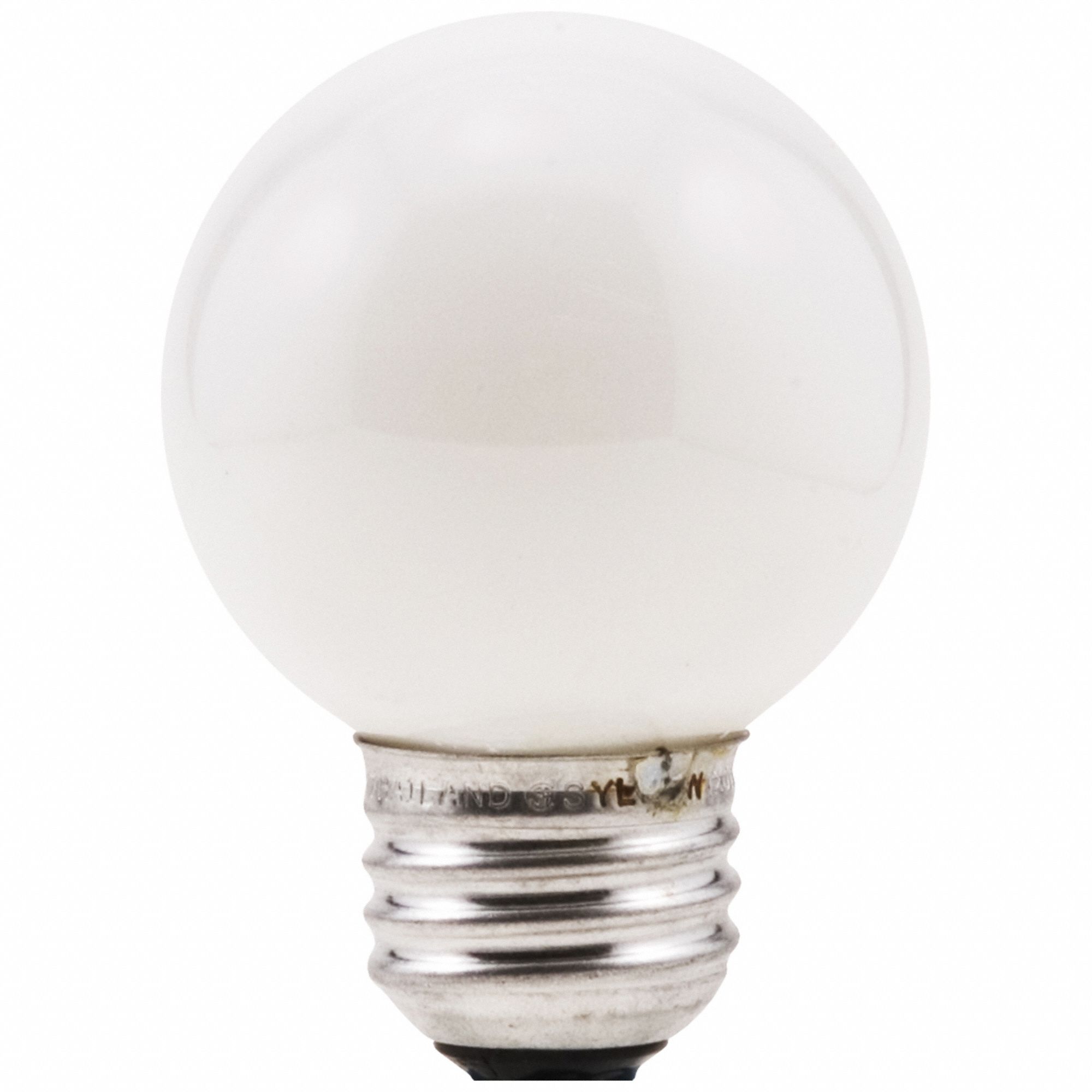 INCANDESCENT BULB, 280 LM, 40 WATTS, 120V, 2,850K COLOUR TEMP, CANDELABRA SCREW (E12), G16.5 SHAPE