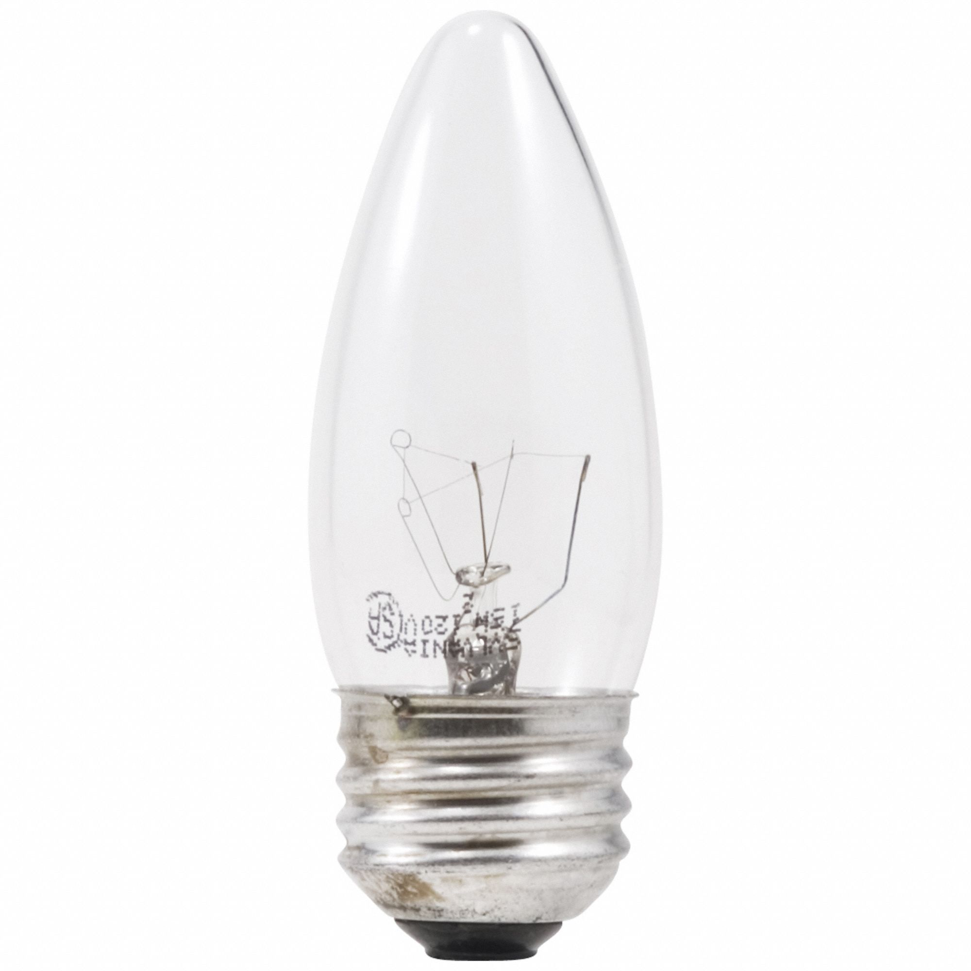 AMPOULE INCANDESCENTE, 160LM, 25W, 120V, TEMPÉRATURE DE COULEUR 2850K, 3,8125PO LO, MOYENNE (E26), FORME B10