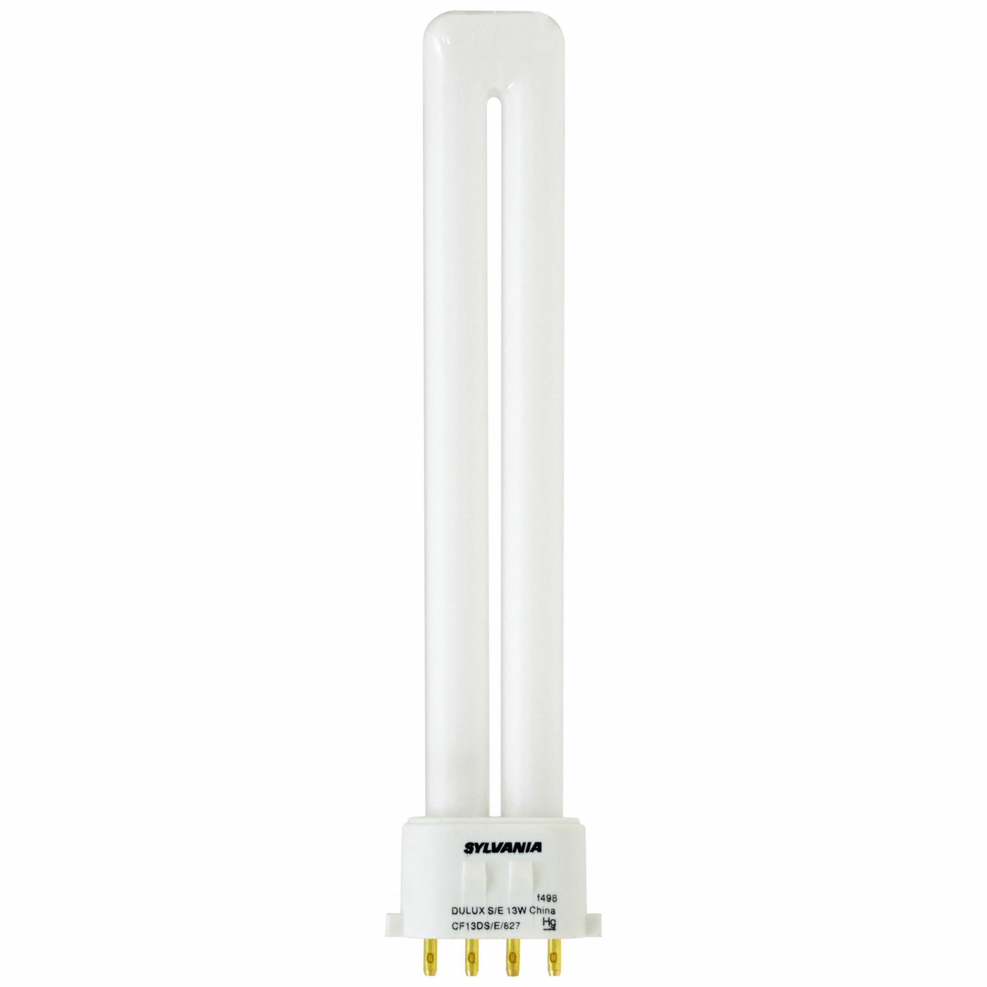 FLUORESCENT BULB, 400 LM, 7 WATTS, 4,000K COLOUR TEMPERATURE, 2-PIN (GX23), T4 SHAPE