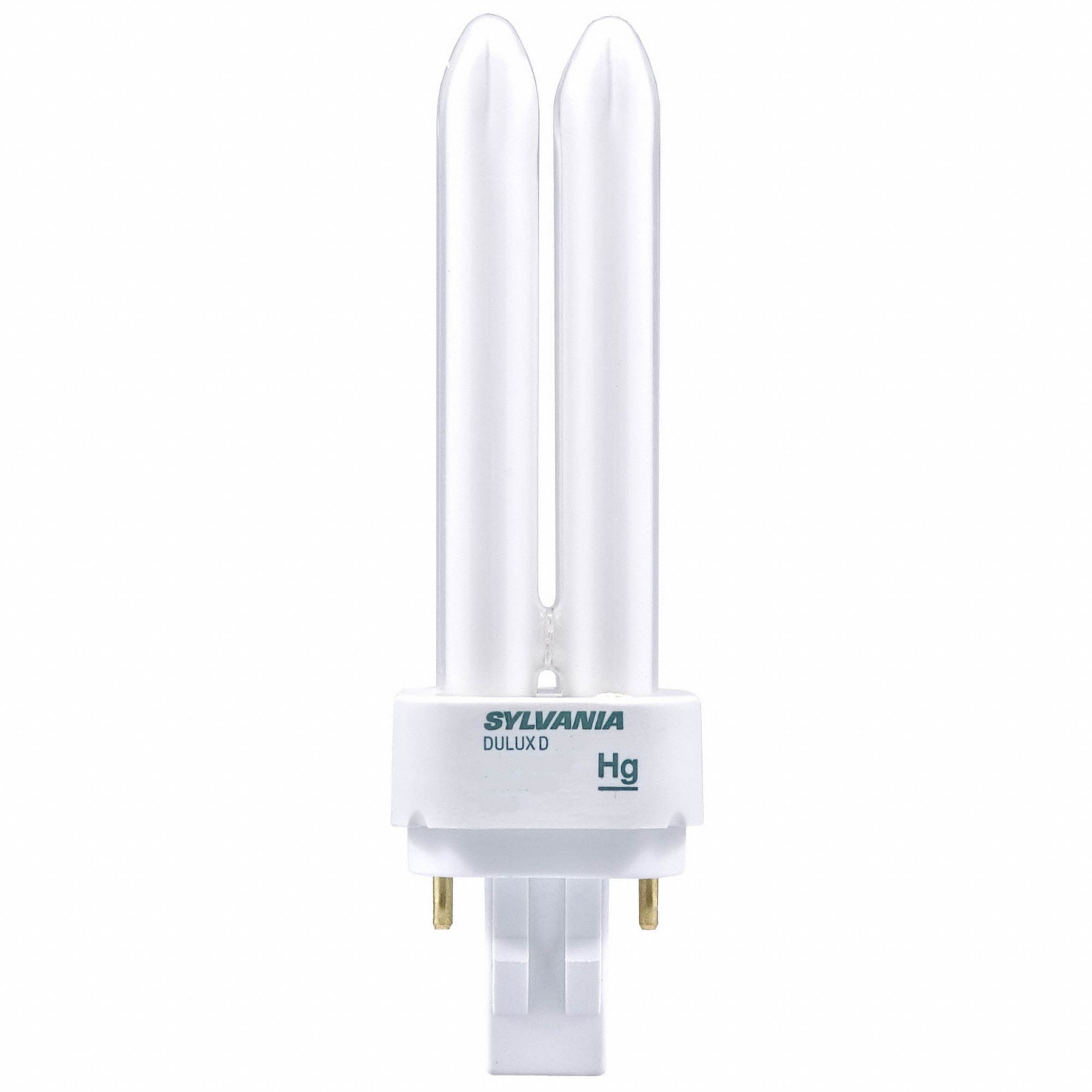 FLUORESCENT BULB, 400 LM, 7 WATTS, 2,700K COLOUR TEMPERATURE, 4-PIN (2GX7), T4 SHAPE