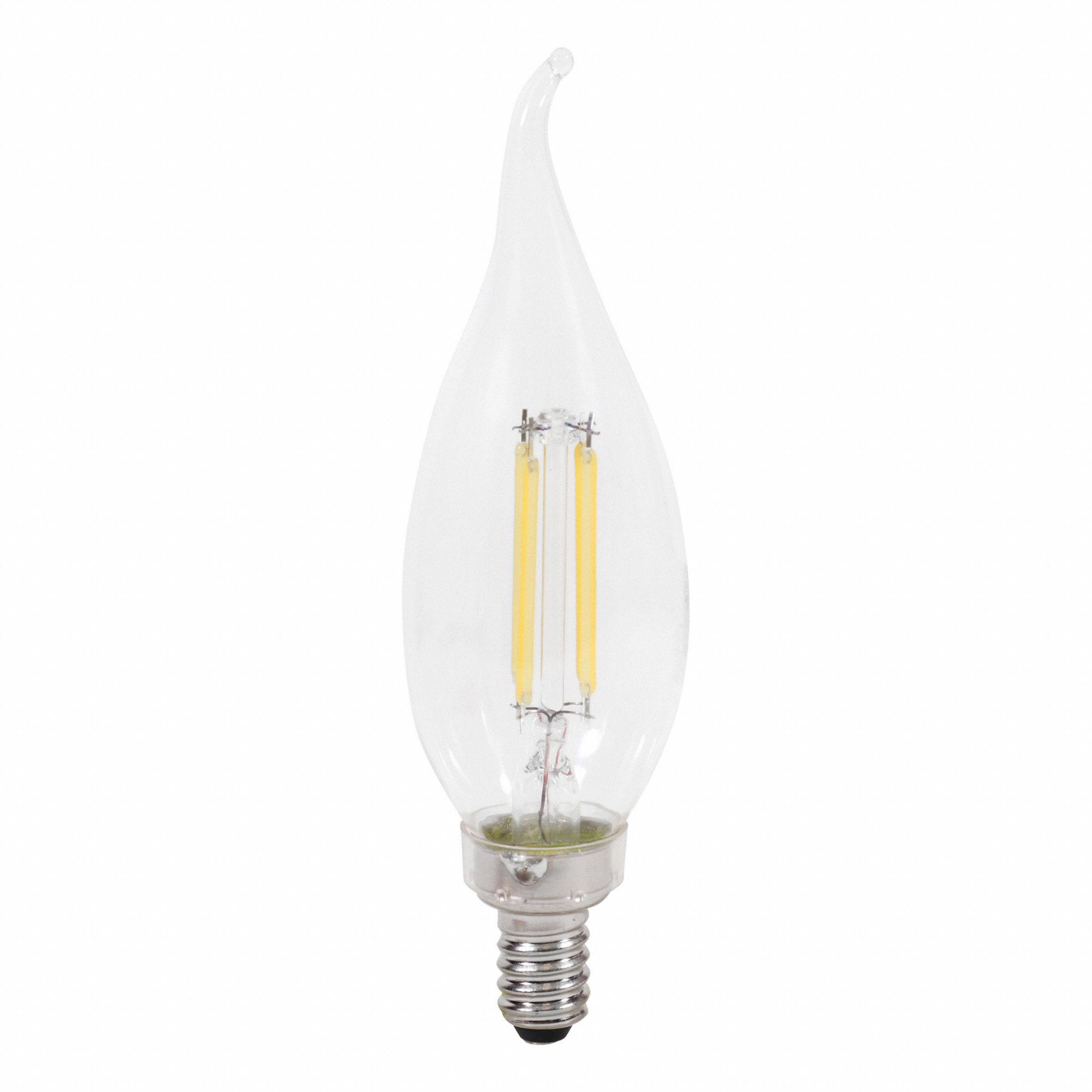 AMPOULE DEL, 350LM, 4W, 120VCA, 5000K, FROID/NEUTRE/BLANC CHAUD, 4,72PO L, INCASSABLE, E12, B10