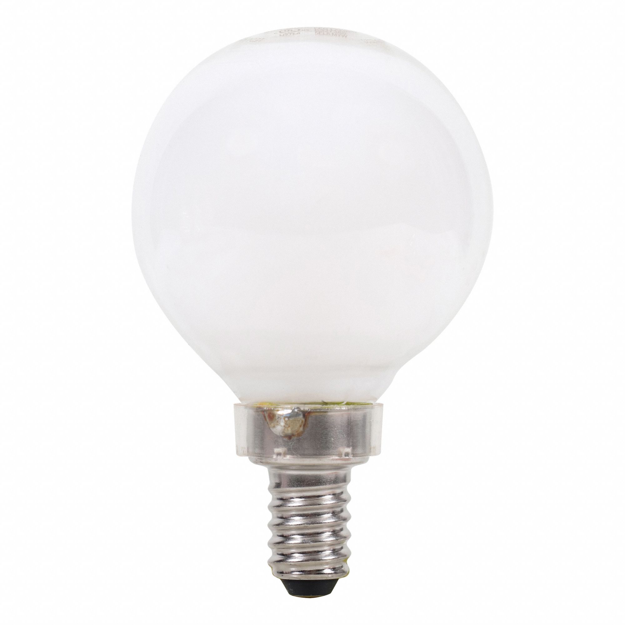 LED BULB, 350 LM, 4.50W, 120V AC, 5000K, COOL/NEUTRAL/WARM WHITE, SHATTER-RESIST, E12, G16.5