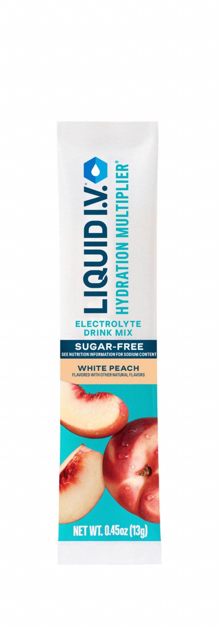 Sports Drink Mix: White Peach, Single-Serve, 0.5 oz Concentrate Per Pack, 100 PK