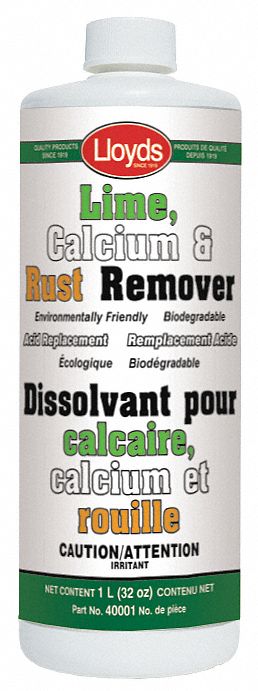 LIME, CALCIUM, & RUST REMOVER, 25 ° C, READY TO USE, FRAGRANCE-FREE, 1 L