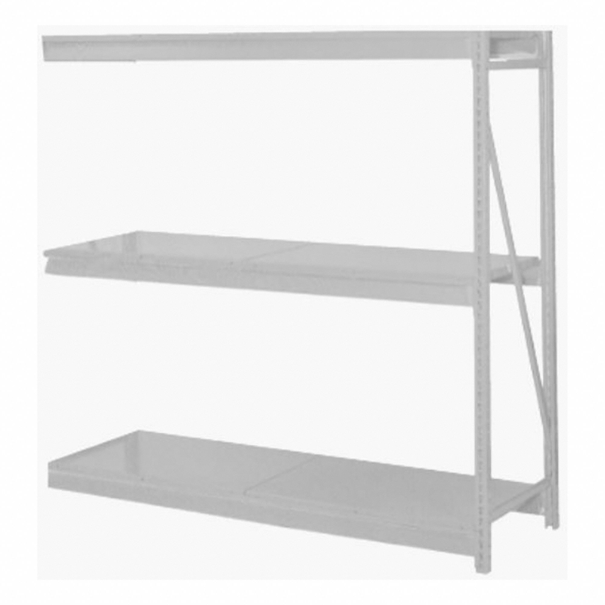 LYON LLC BULK STORAGE RACK, 72 IN X 24 IN, 72 IN OVERALL H, 3 SHELVES ...