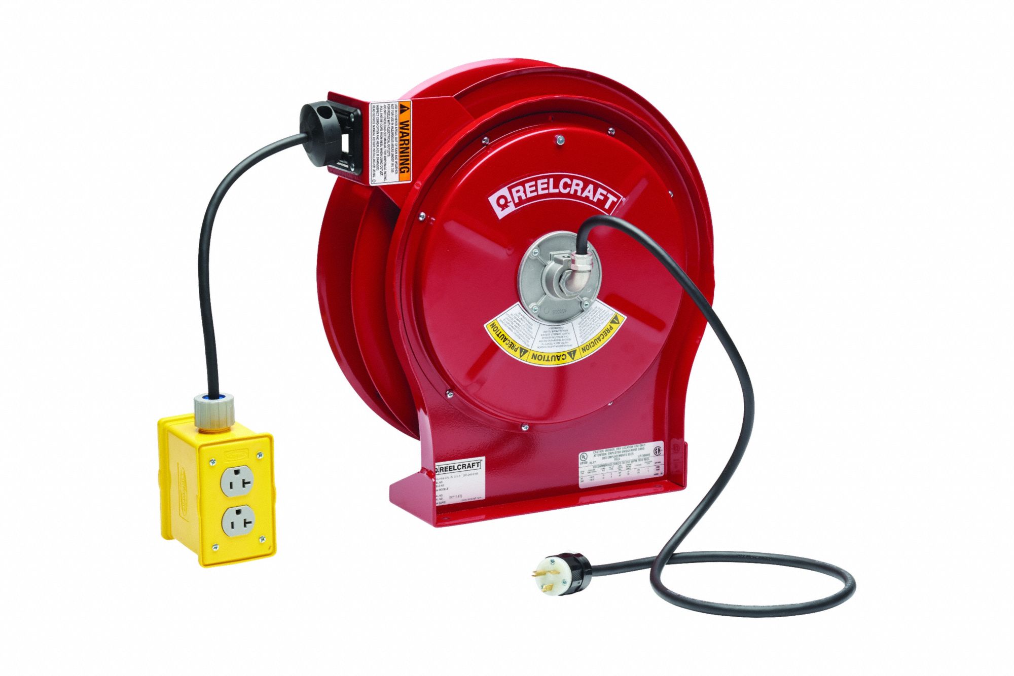 Retractable Cord Reel Red 20 A 125V AC