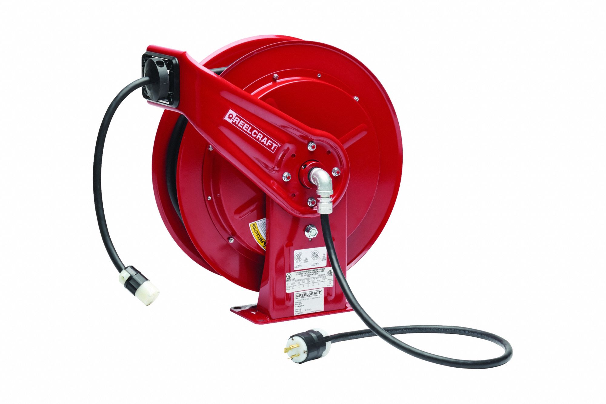 Retractable Cord Reel Red 20 A 125V AC