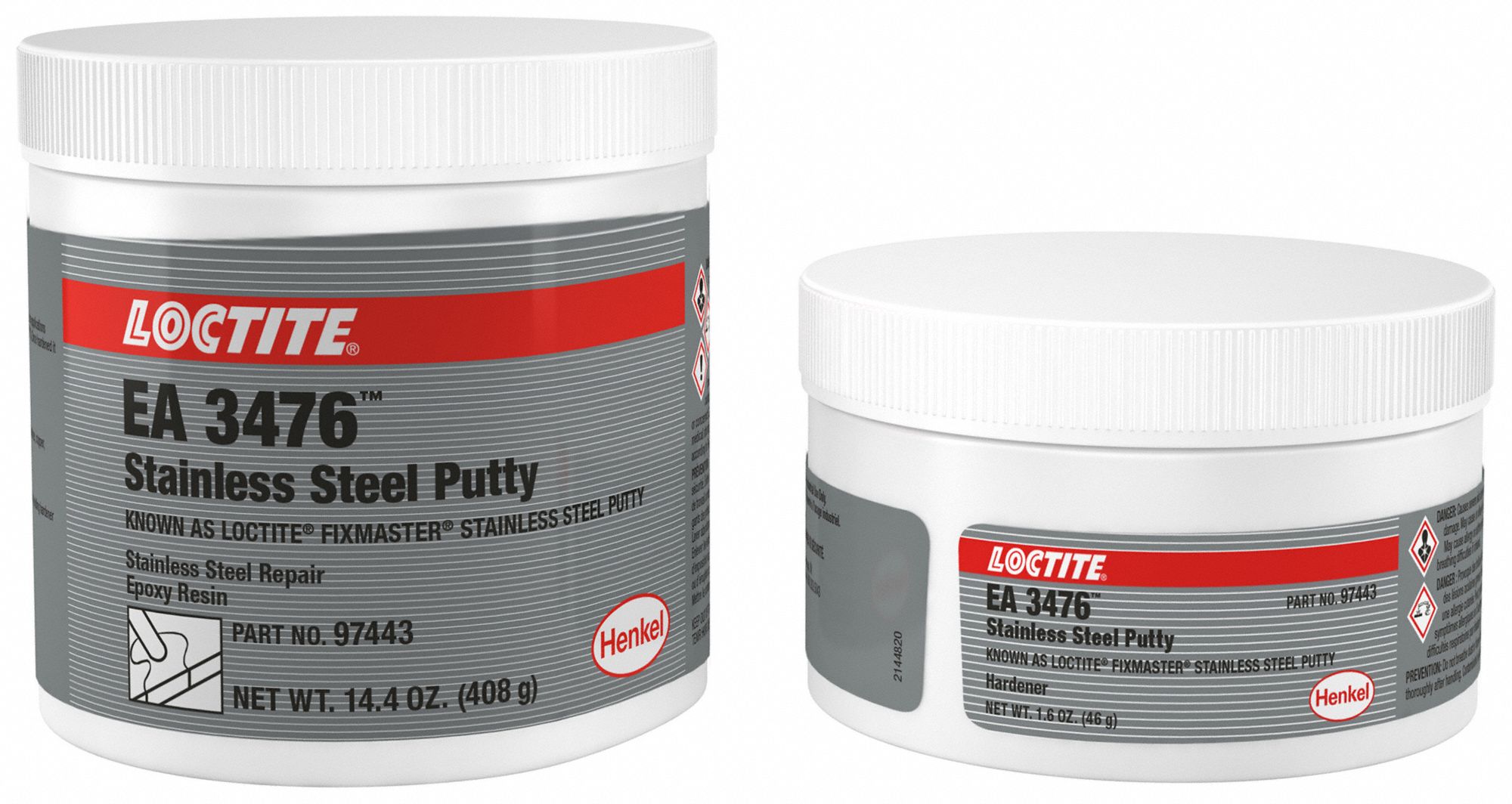 PUTTY, EA 3476, METAL REPAIR, 16 OZ, CAN, METALLIC GREY, EPOXY