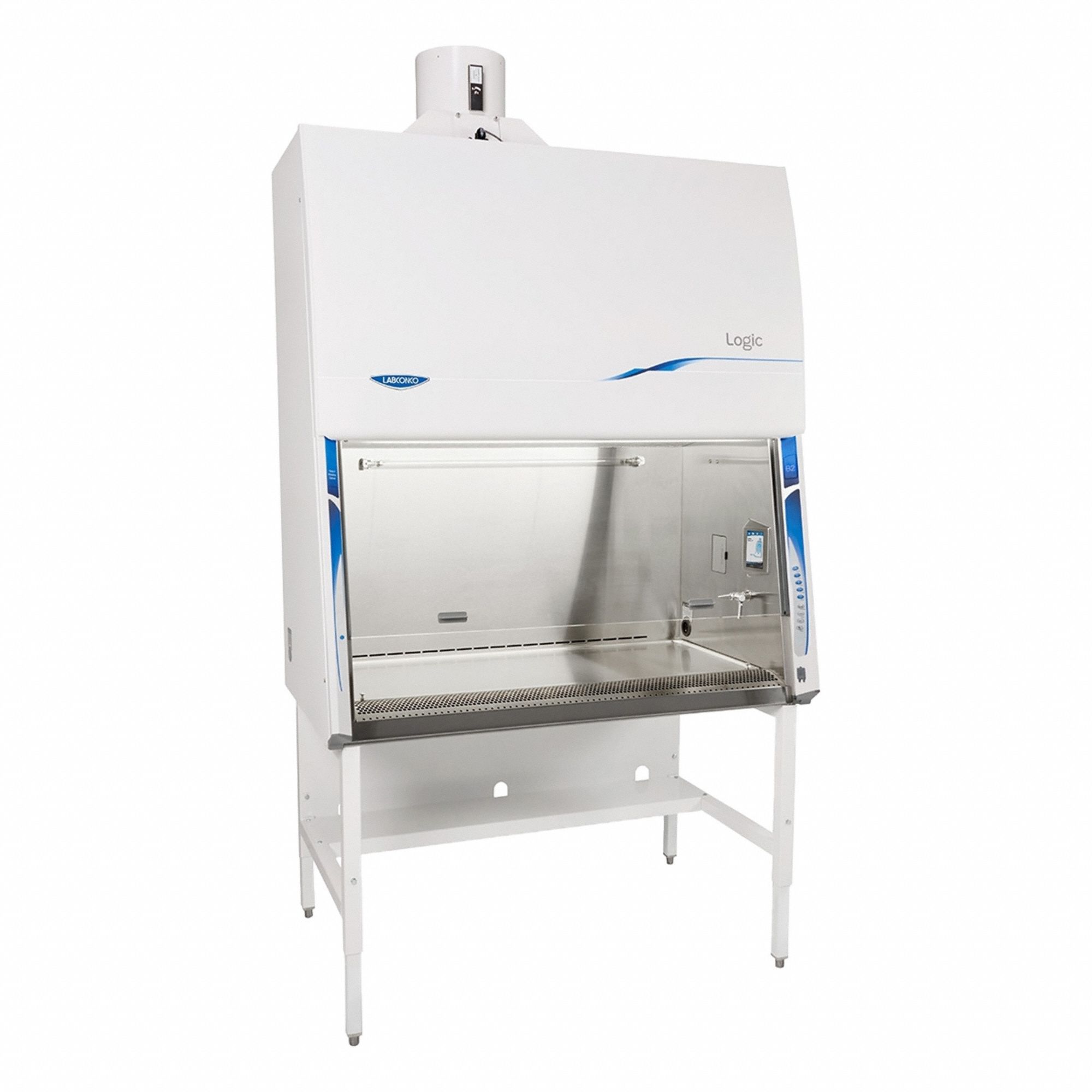 Biosafety Cabinet: B2 – Class II, 54 3/8 in Overall Wd, 32 in Overall Dp, Stainless Steel