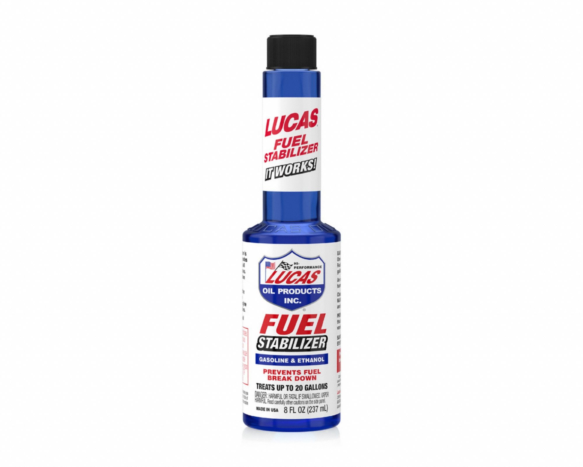 Additive: 2-Cycle/4-Cycle, Gasoline Engines, Fuel Stabilizer, 8 oz Container Size