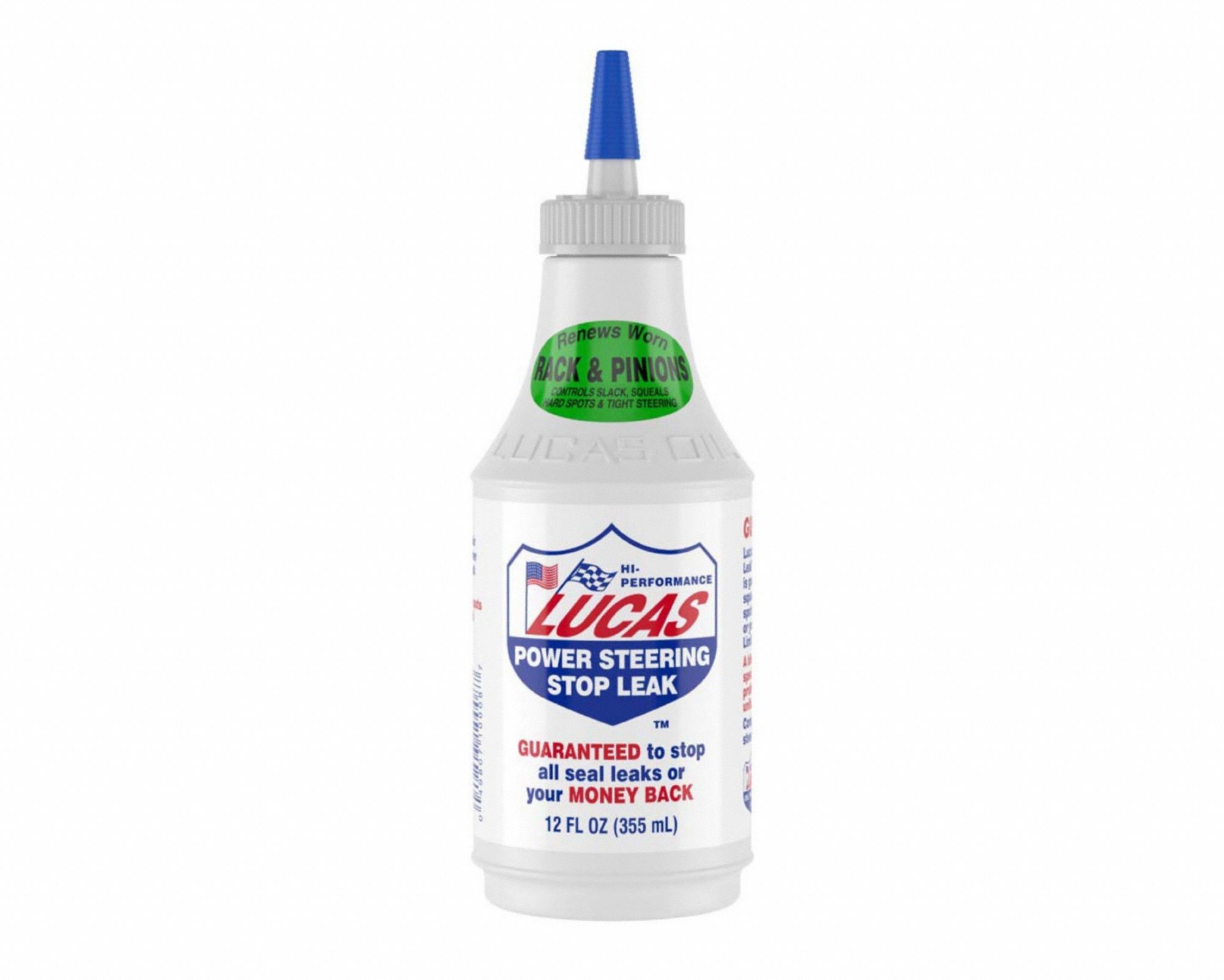 Additive: Power Steering Stop Leak, 12 fl oz Container Size, Conventional