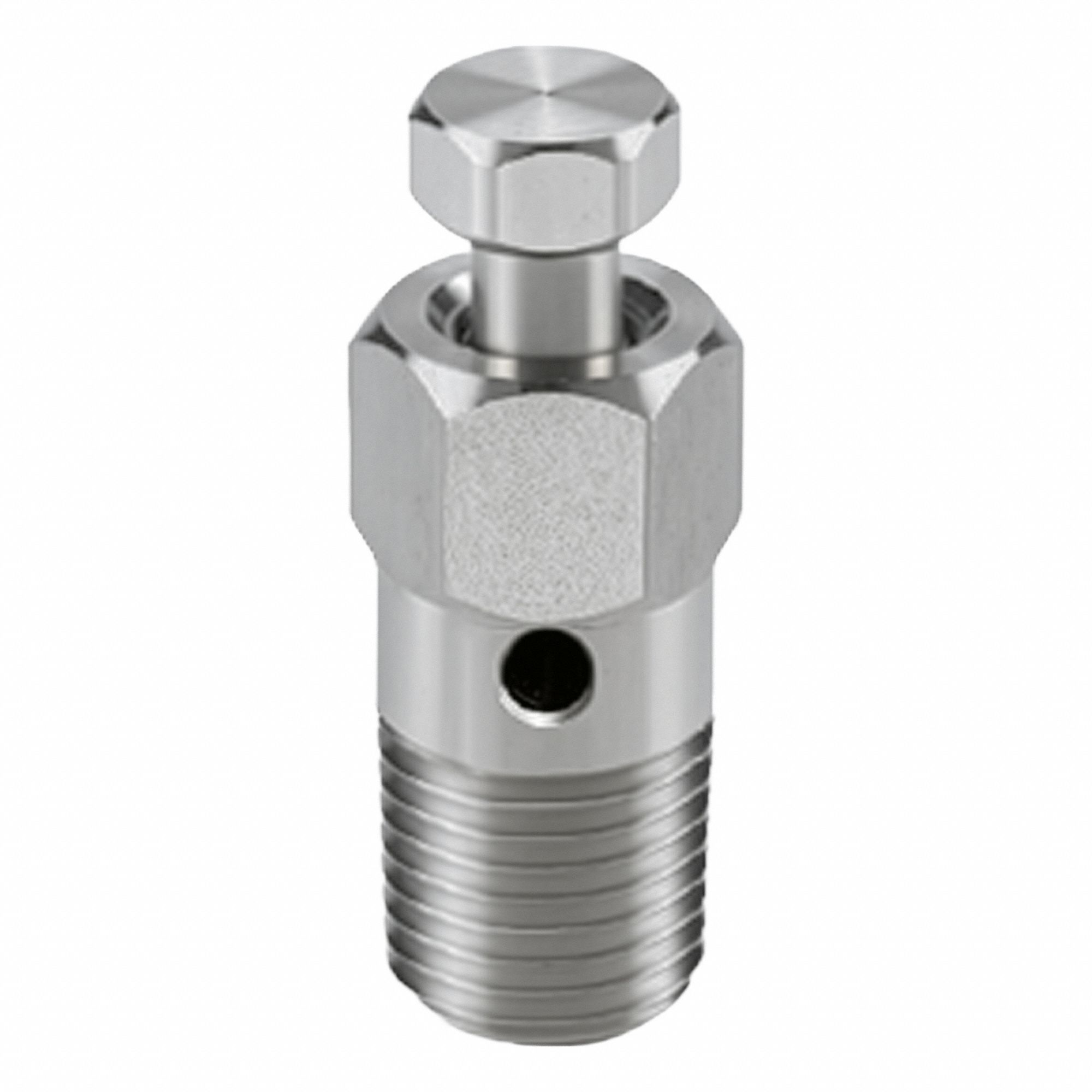 Purge Valve: 316L Stainless Steel, 1/4" MNPT, 10, 000 psi Pressure, 3 mm Hole