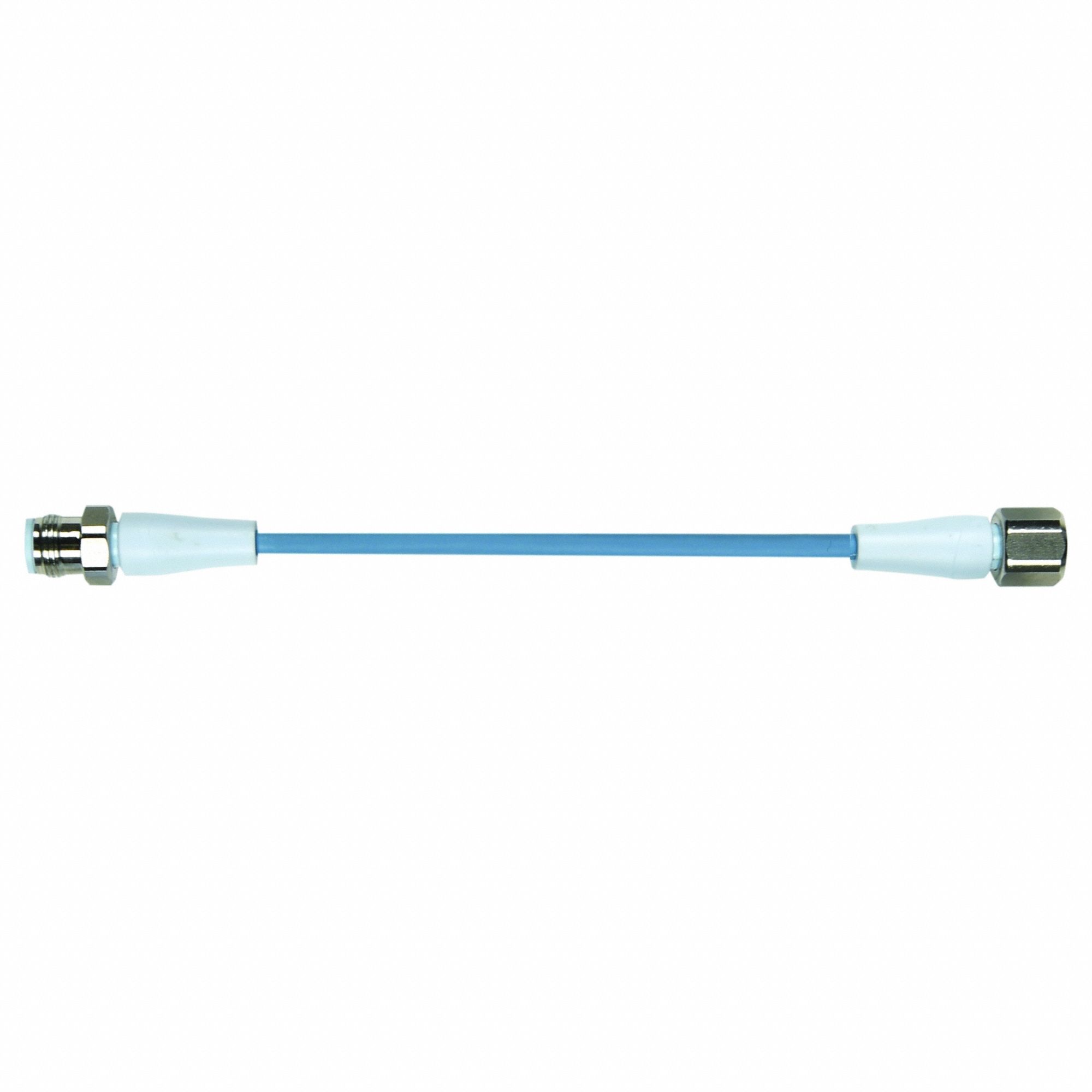 Cordset: M12 Male Straight X M12 Female Straight, 5 Pins, Pastel Blue, TPE-S, 3 m Cable Lg