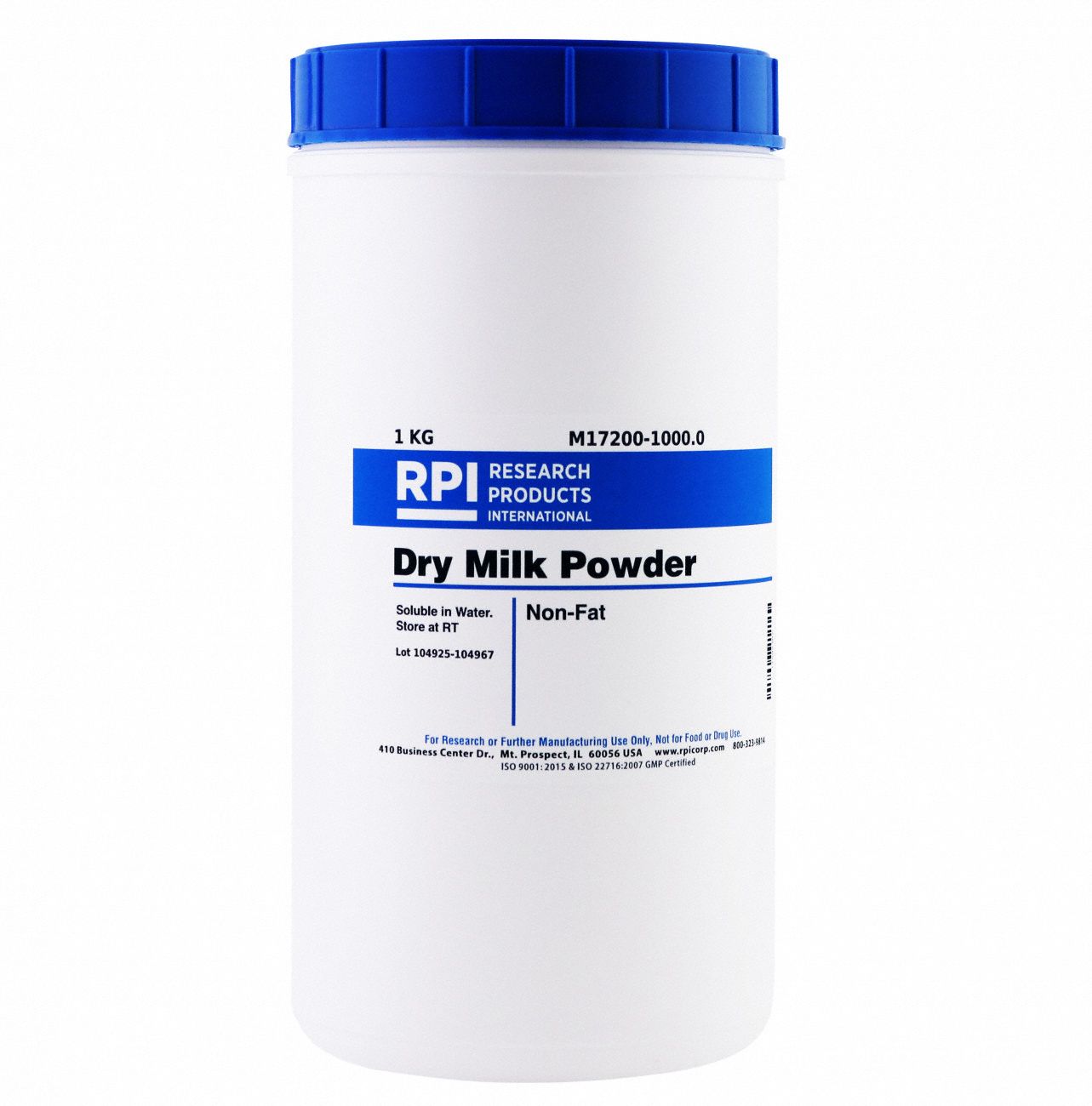 RPI, 1 kg Container Size, Powder, Dry Milk Powder 31FZ83M172001000.0 Grainger