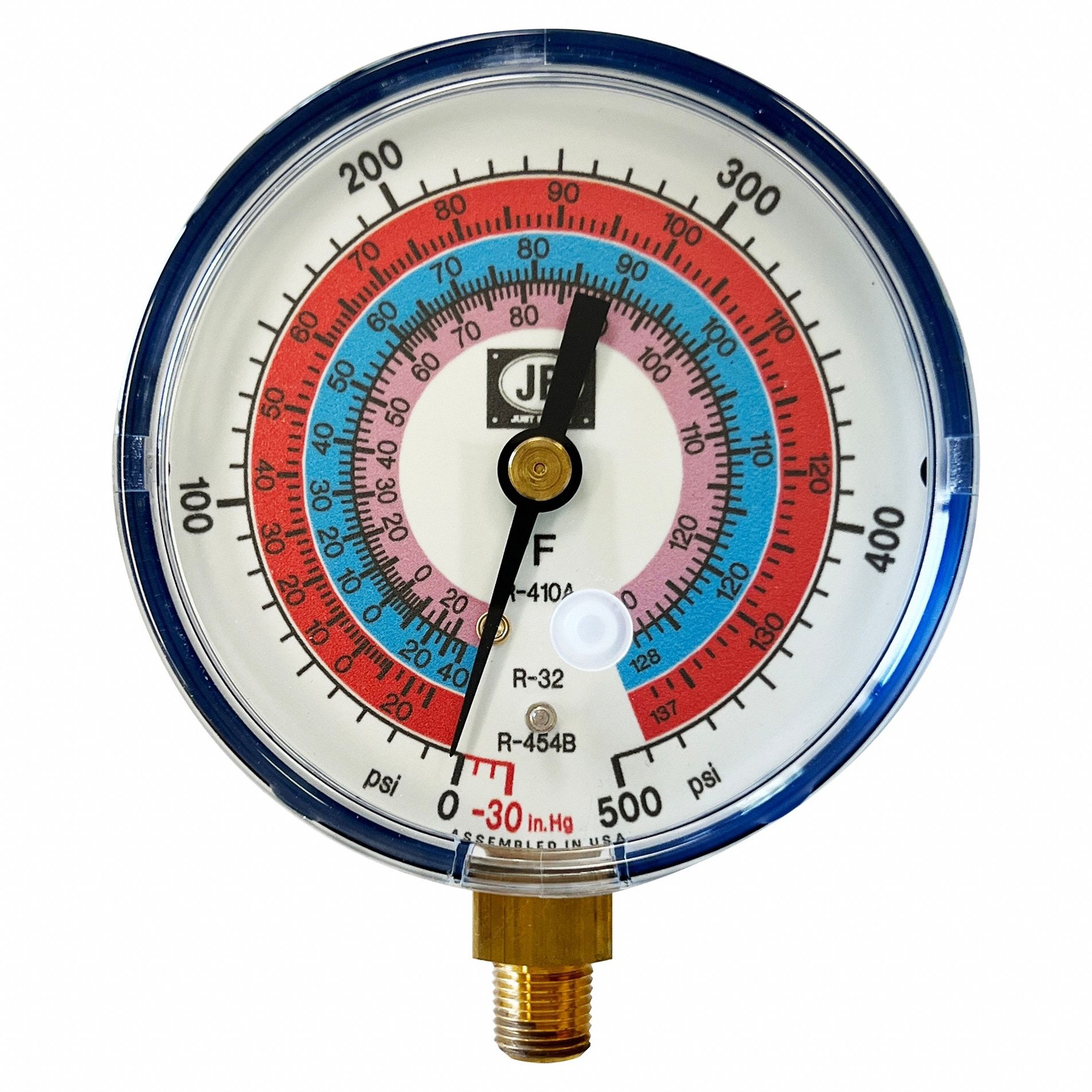 PATRIOT, R-32/R-410A/R-454B, 3 1/8 in Dia, High Side Pressure Gauge