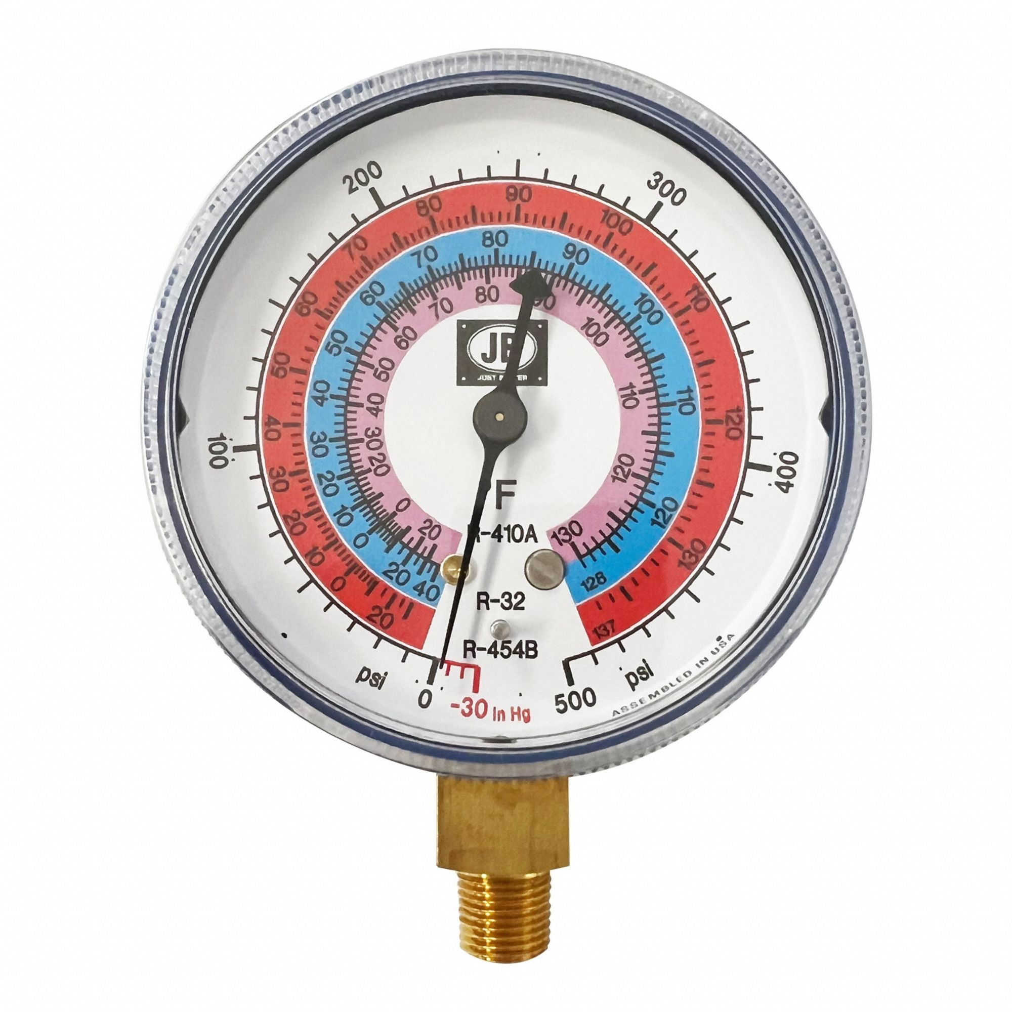 Low Side Gauge Brass Non-Illuminated