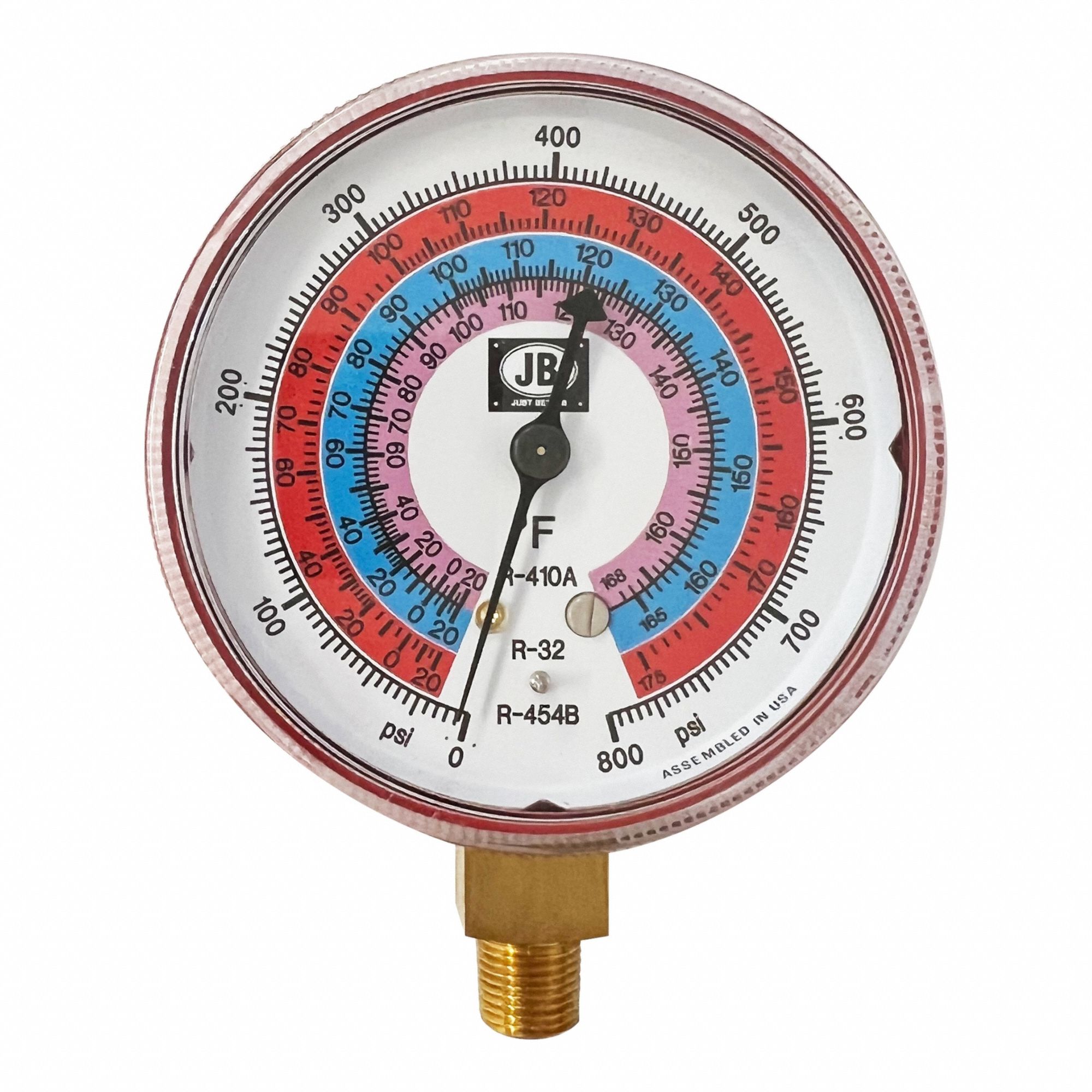 High Side Gauge Brass Non-Illuminated