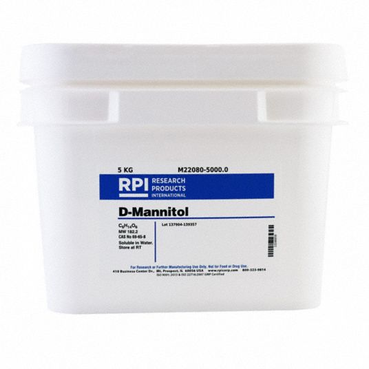 Rpi 5 Kg Container Size Powder D Mannitol 31ga04 M22080 5000 0 Grainger