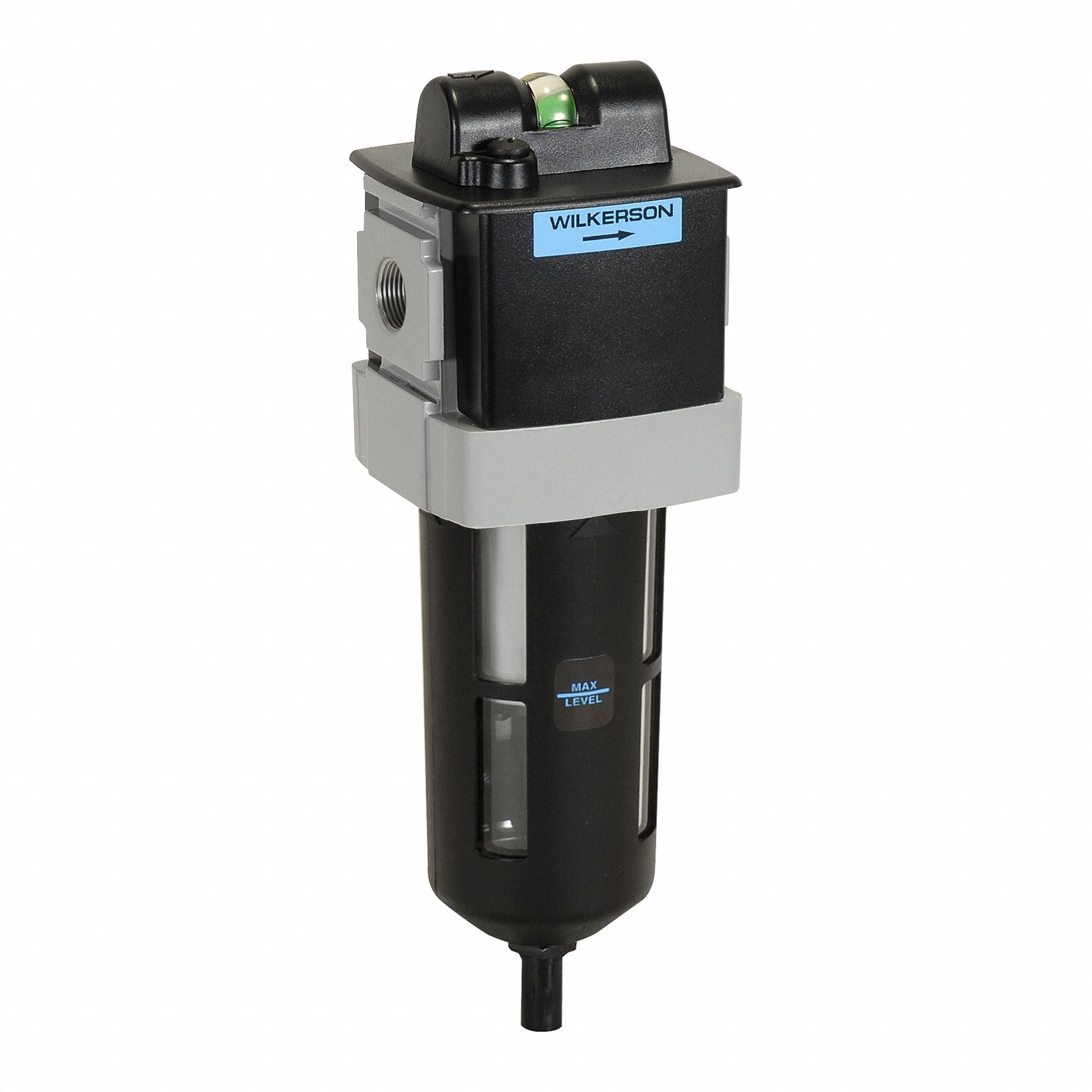 Filter: Coalescing, 1/2 in NPT, 0.01 micron, 42 scfm, 250 psig Max Op Pressure, Auto Drain