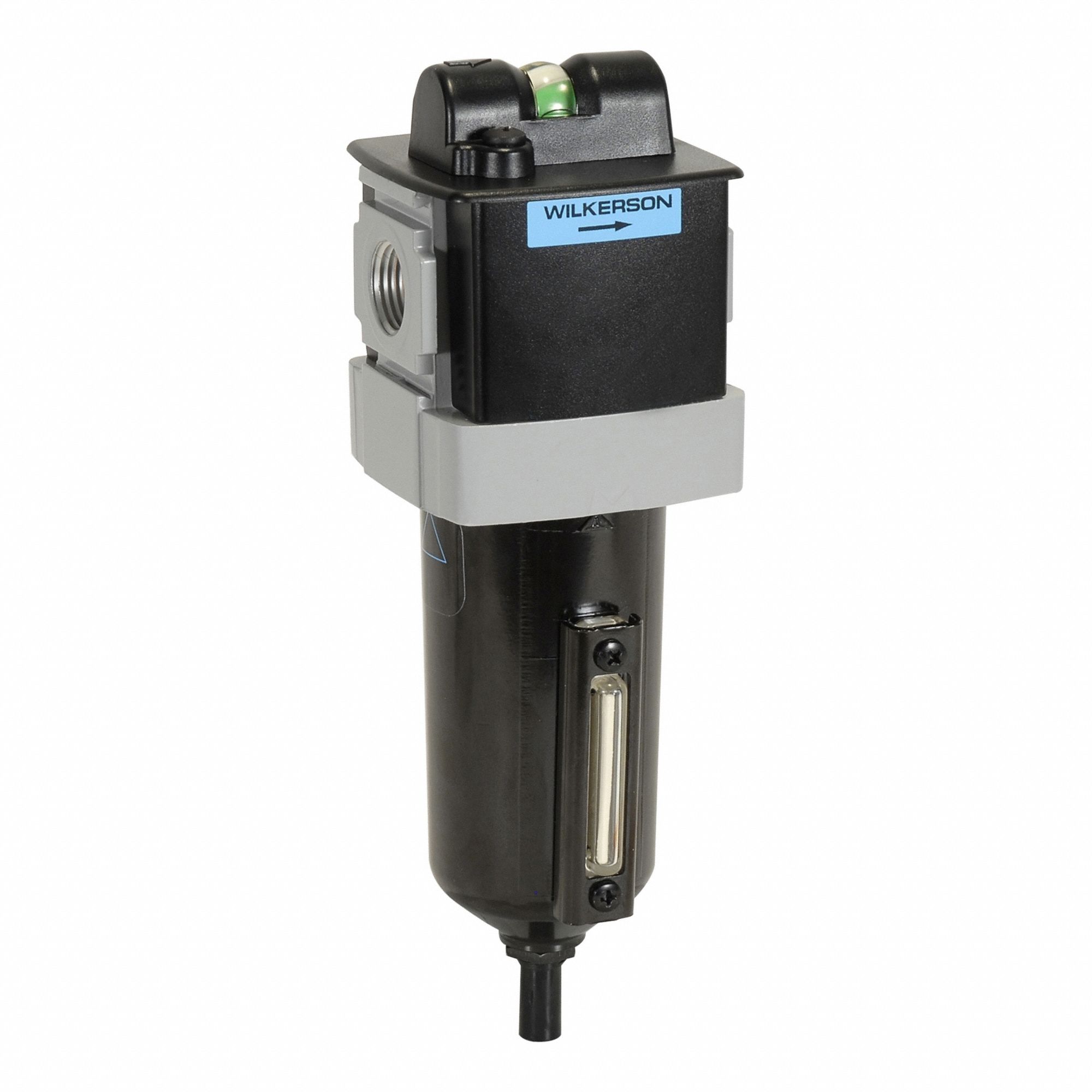 Filter: Coalescing, 1/2 in NPT, 0.5 micron, 250 psig Max Op Pressure, Metal Bowl, 28