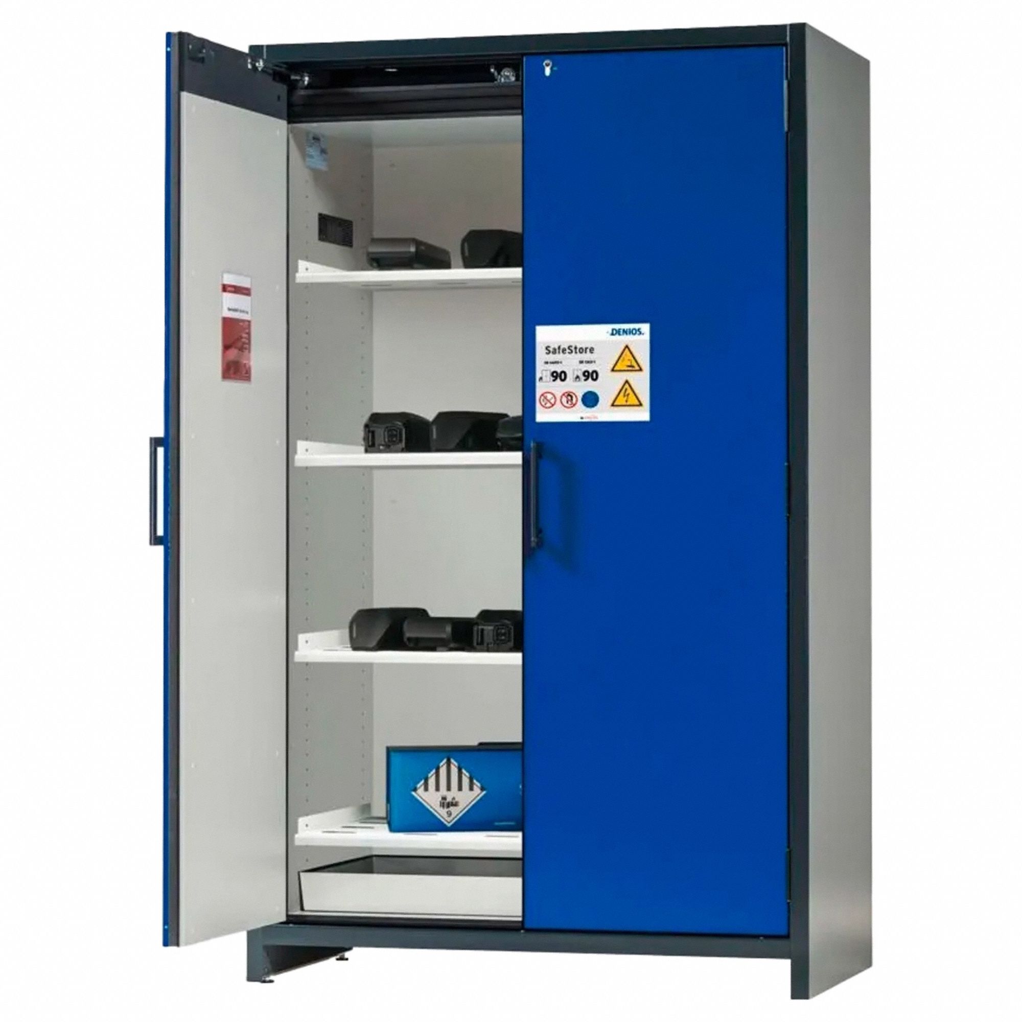 Battery Storage Door,4 Shelves Grainger