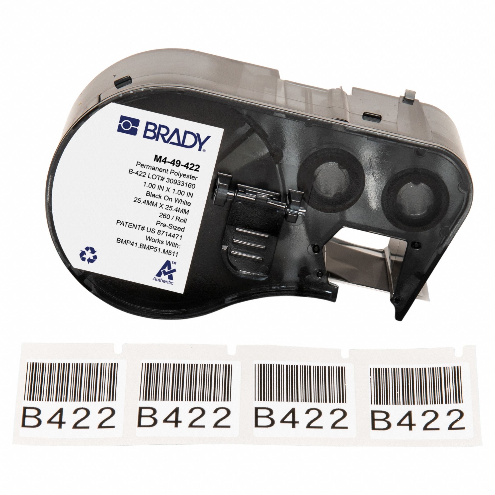 CART.ROUL.ETIQ.PRED.,1 PO LA,MATTE