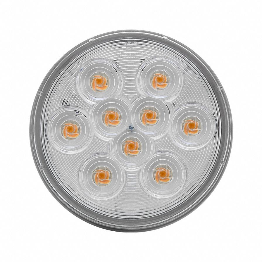 Amber grommet-mounted 4 in