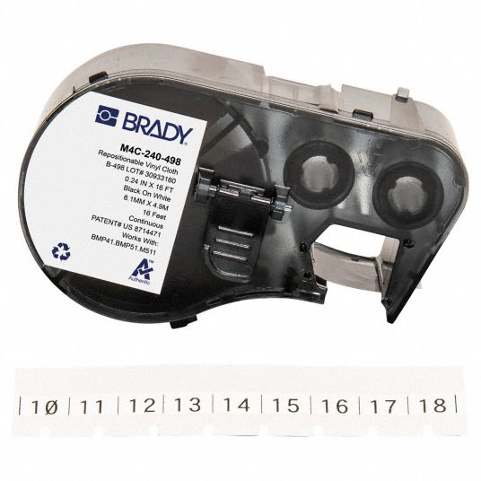 BRADY, Terminal Block Label - 808DE8|M4C-240-498 - Grainger