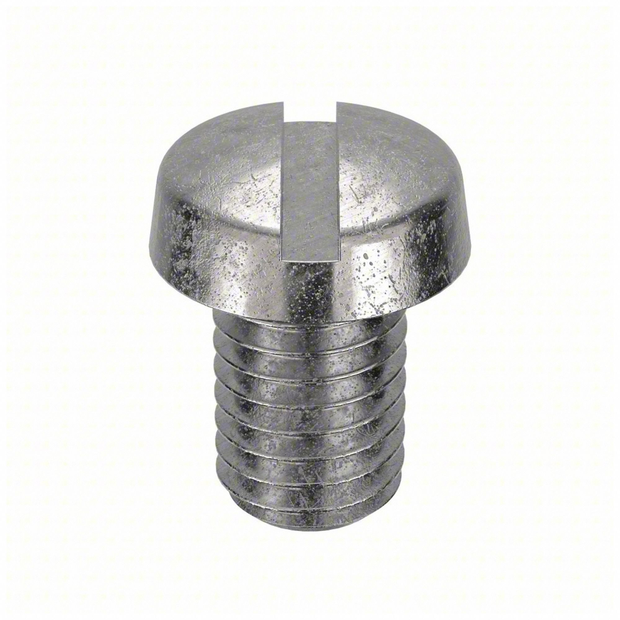 Machine Screw: M8x1.25 Thread Size, 12 mm Lg, 18-8, Stainless Steel, Plain, Cheese, Slotted, 25 PK