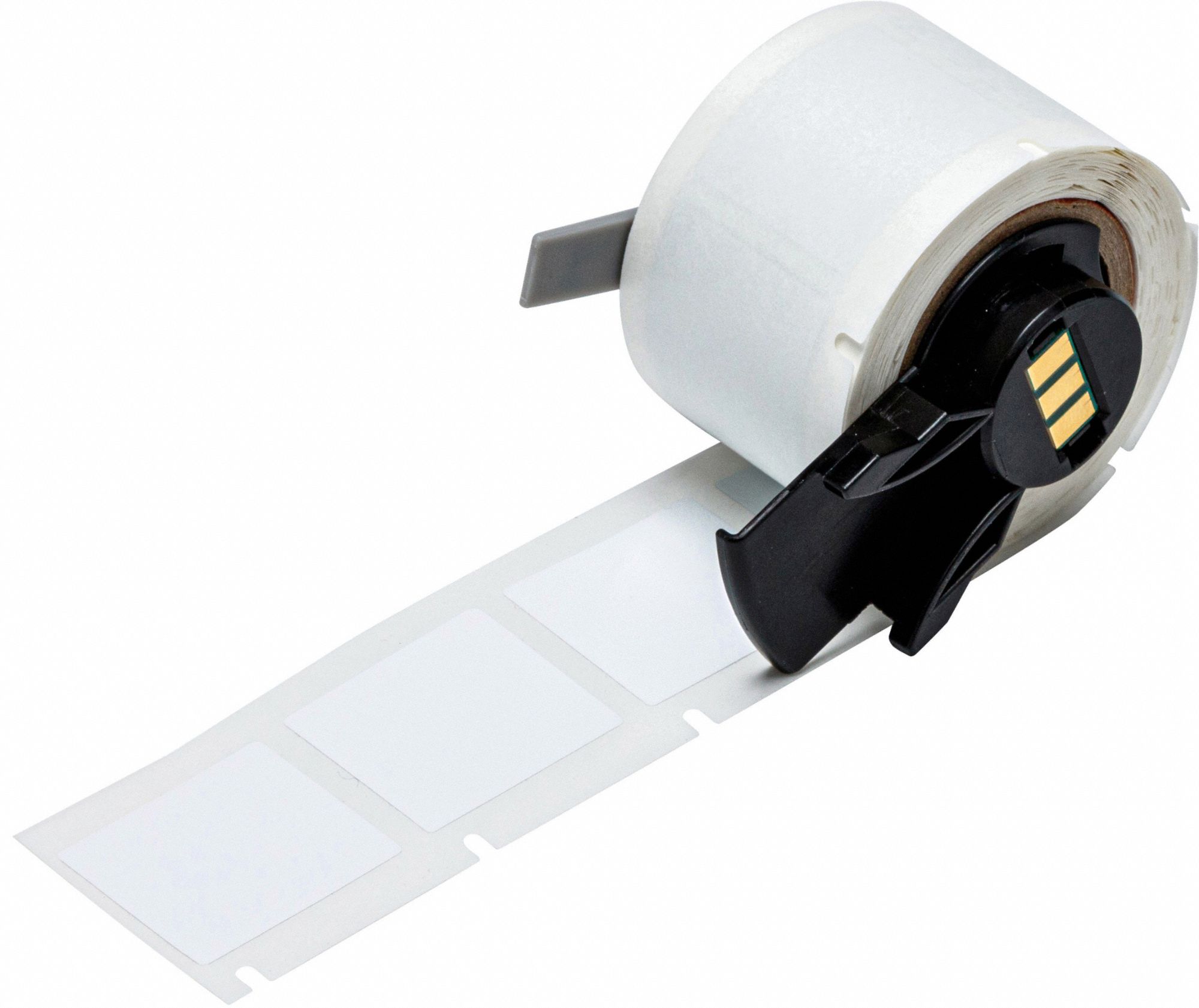 Pre-Cut Label Stock Roll: Rectangle, 1 in x 29/32 in, 29/32 in x 1 in, Cryogenic Polyester, White