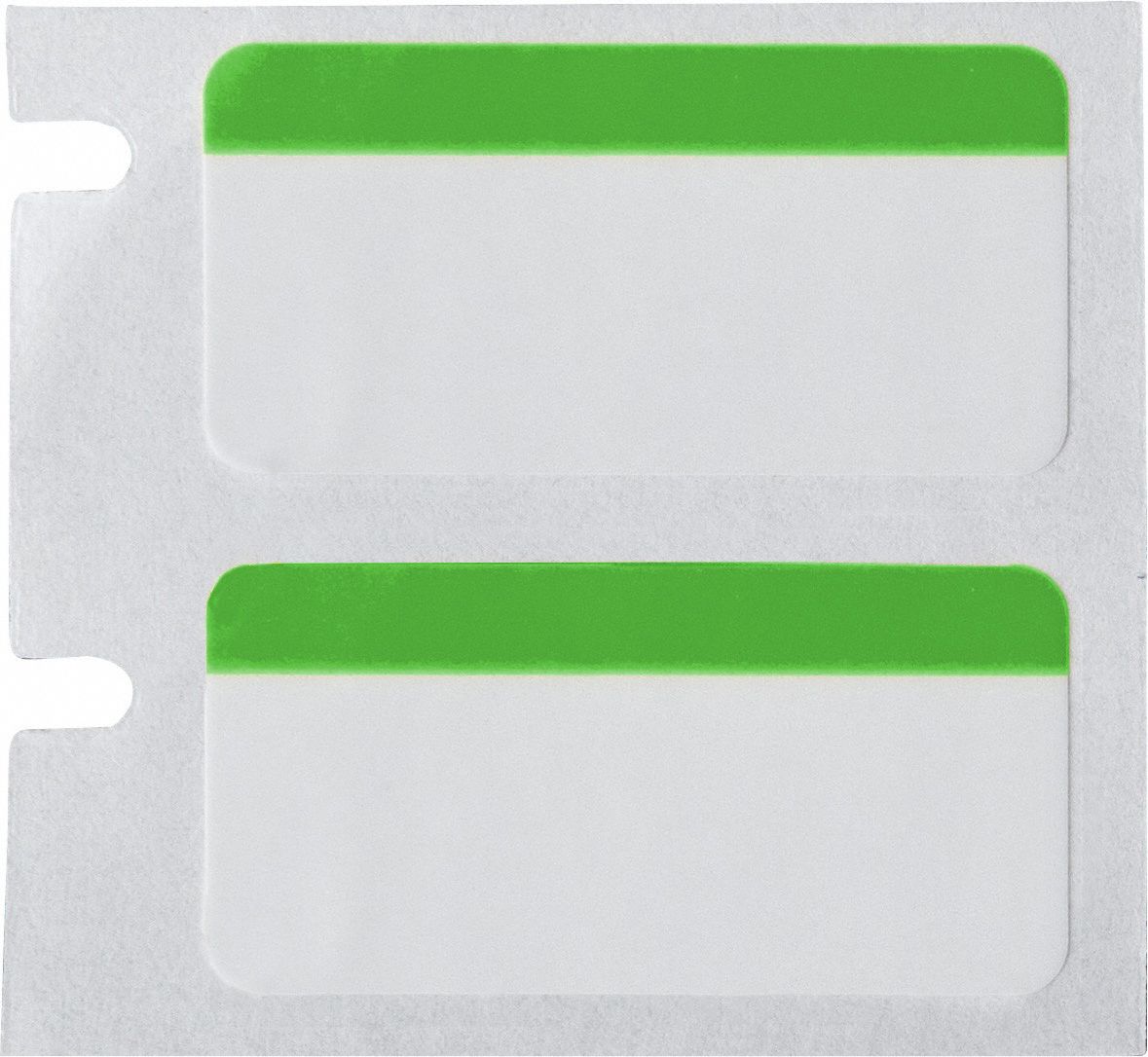 Pre-Cut Label Stock Roll: 1/4 in x 1/4 in, 1/4 in x 1/4 in, Polyimide, Permanent Adhesive