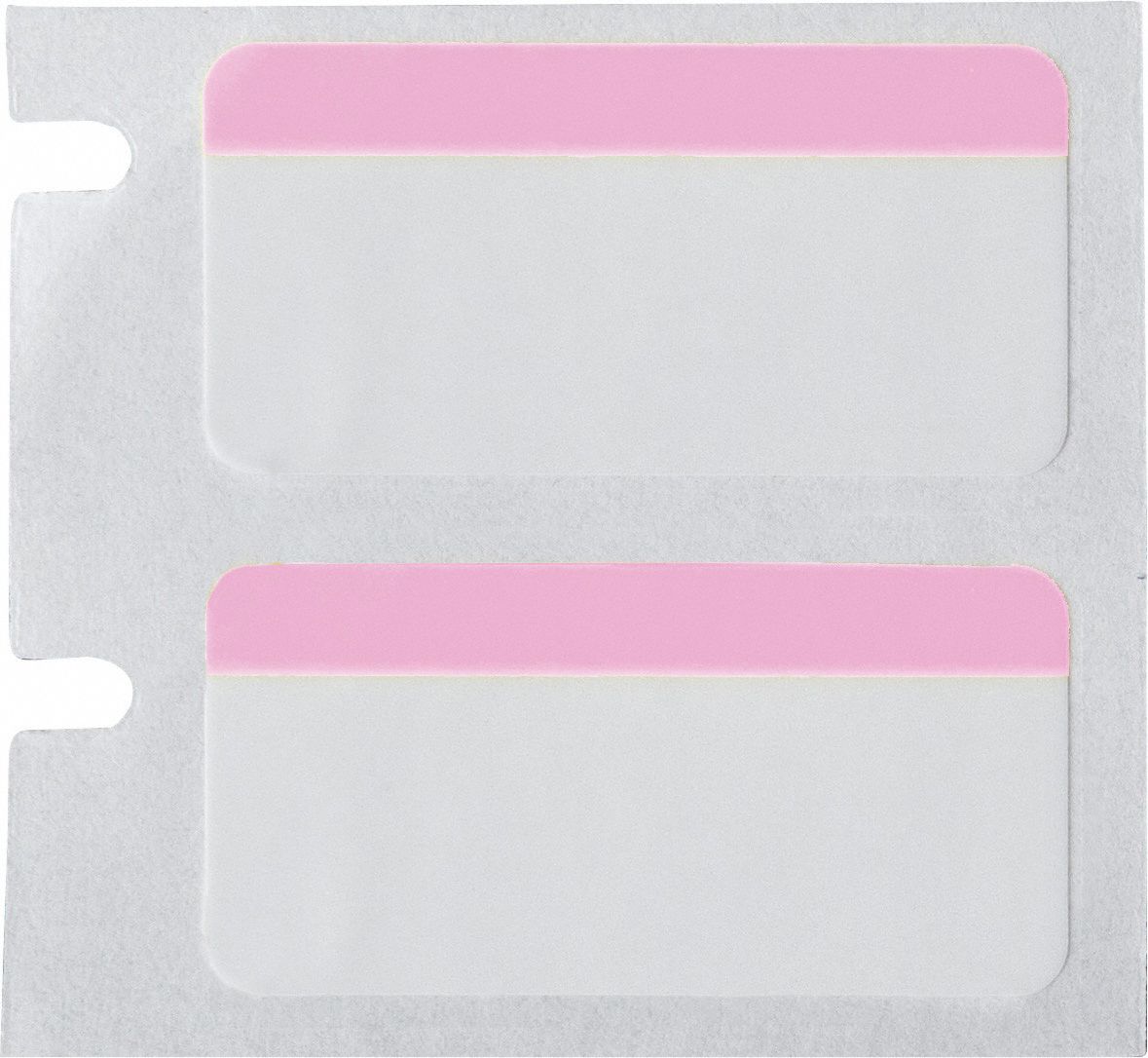 Pre-Cut Label Stock Roll: 1/8 in x 1/8 in, 1/8 in x 1/8 in, Polyimide, Permanent Adhesive