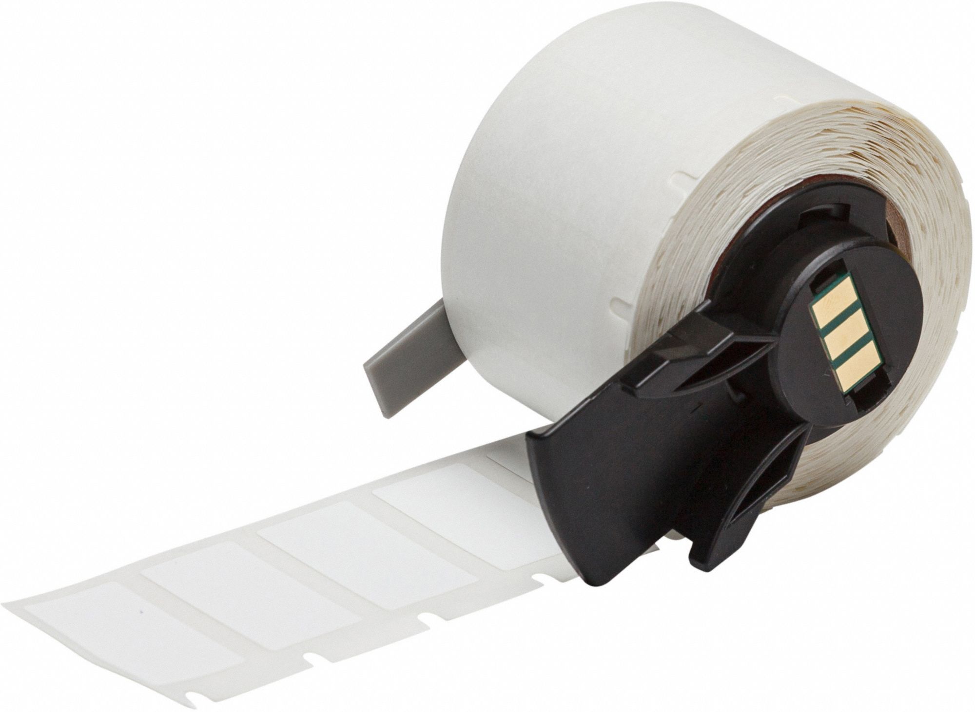 Pre-Cut Label Stock Roll: Rectangle, 1/2 in x 1/2 in, 1/2 in x 1/2 in, White, -112°F to 158°F