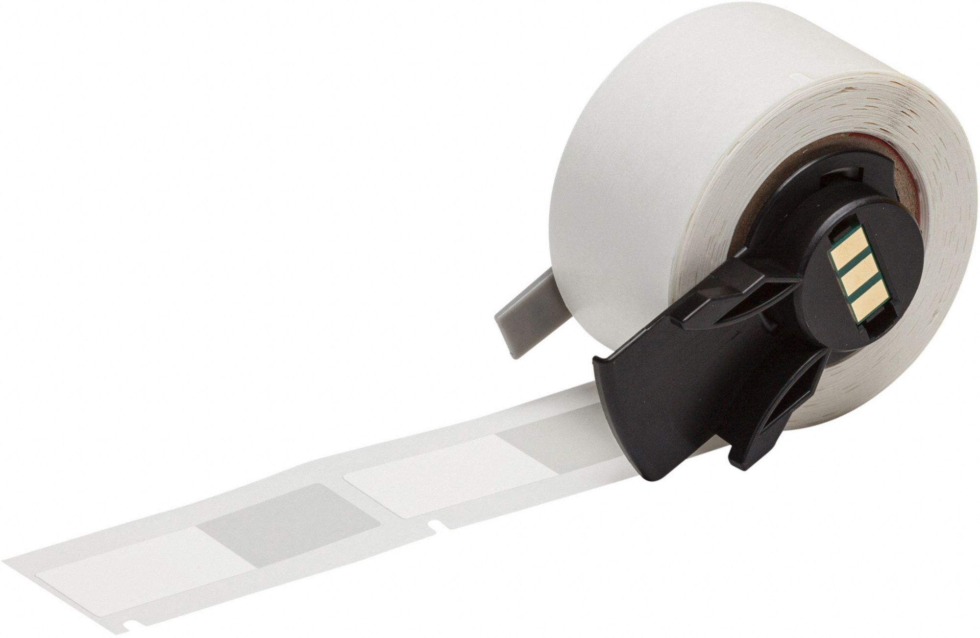Pre-Cut Label Stock Roll: Rectangle, 19/32 in x 19/32 in, 19/32 in x 19/32 in, Clear/White