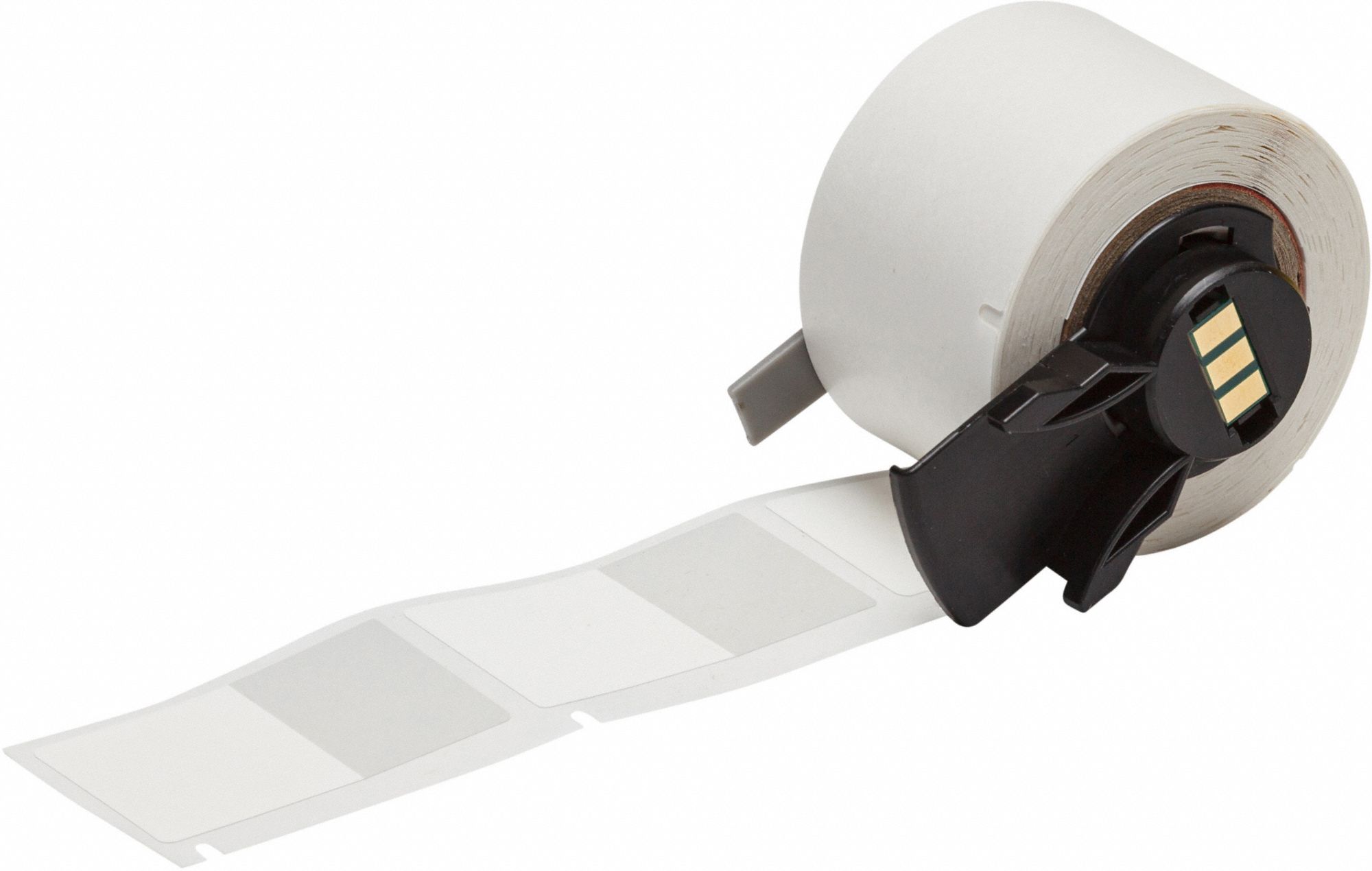 Pre-Cut Label Stock Roll: Rectangle, 1 in x 1 3/4 in, 1 3/4 in x 1 in, Clear/White, -321°F to 230°F